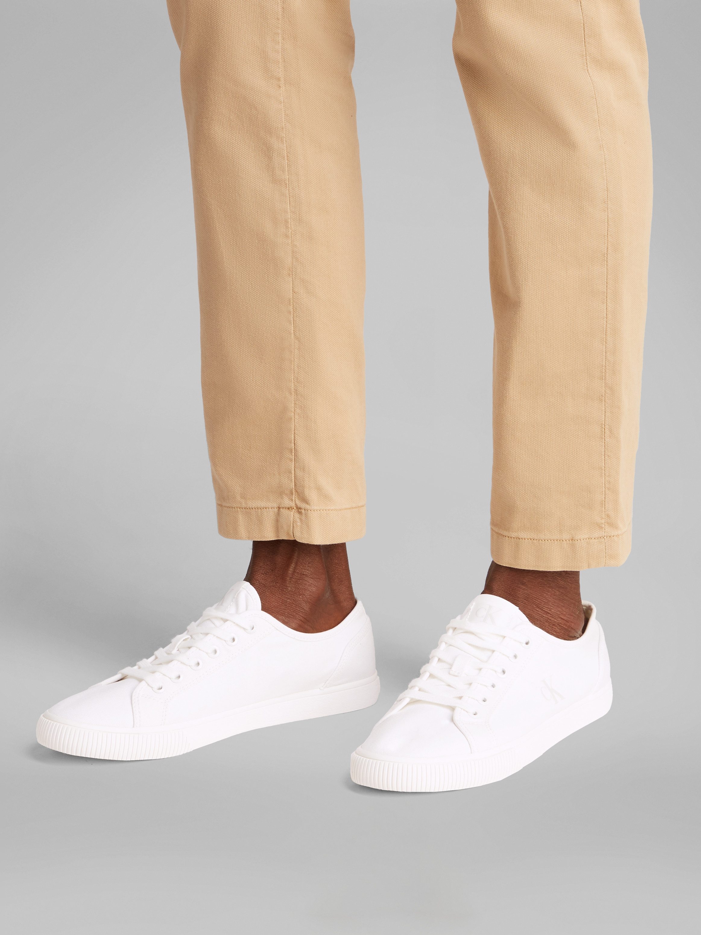 Calvin Klein Sneakers ESS VULC LOW MG CANVAS , veterschoenen, lage schoen, vrijetijdsschoen in klassieke look