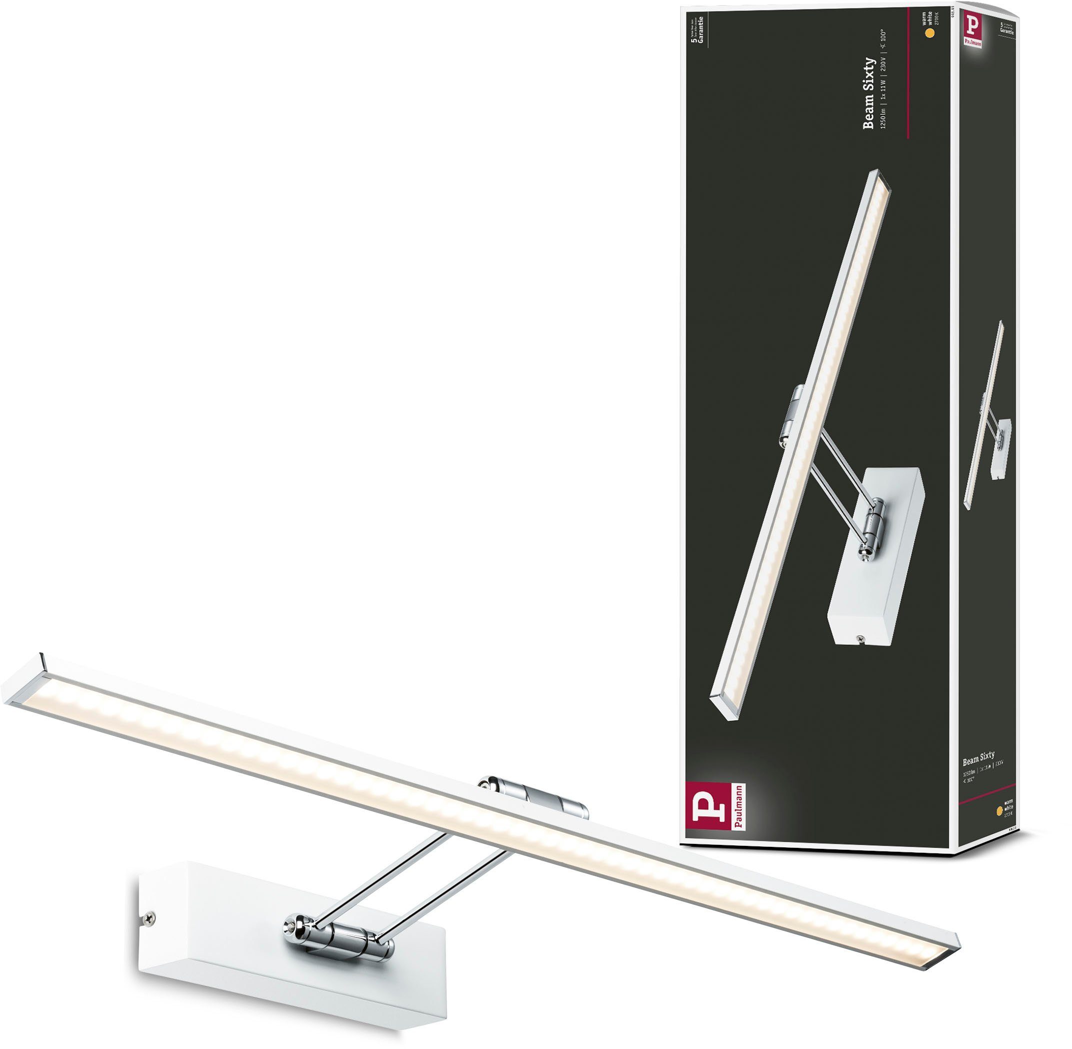 Paulmann Led-schilderijlampje Beam Sixty (1 stuk)