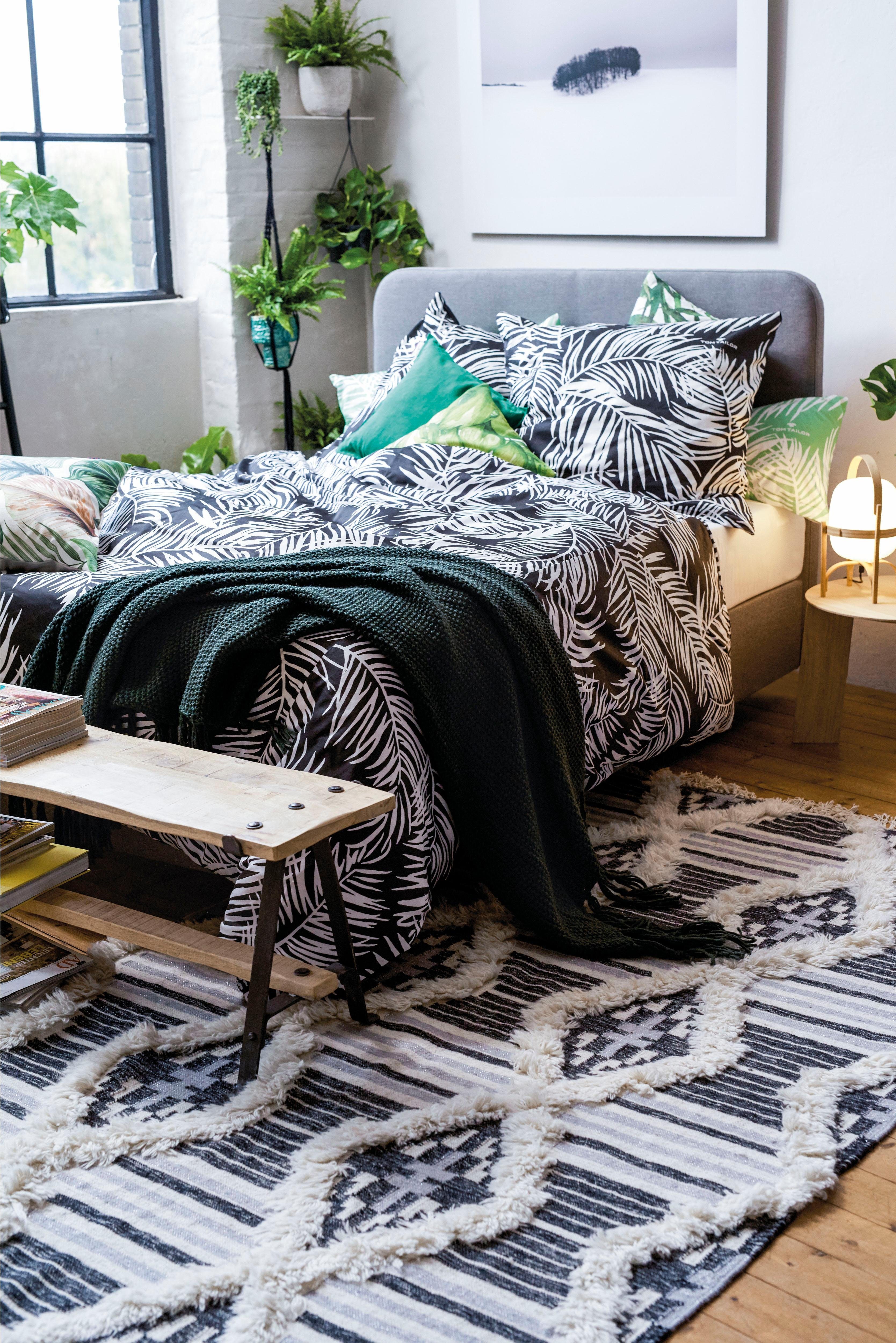 TOM TAILOR HOME Vloerkleed Cozy Kelim met de hand geweven, met franje, boho-stijl