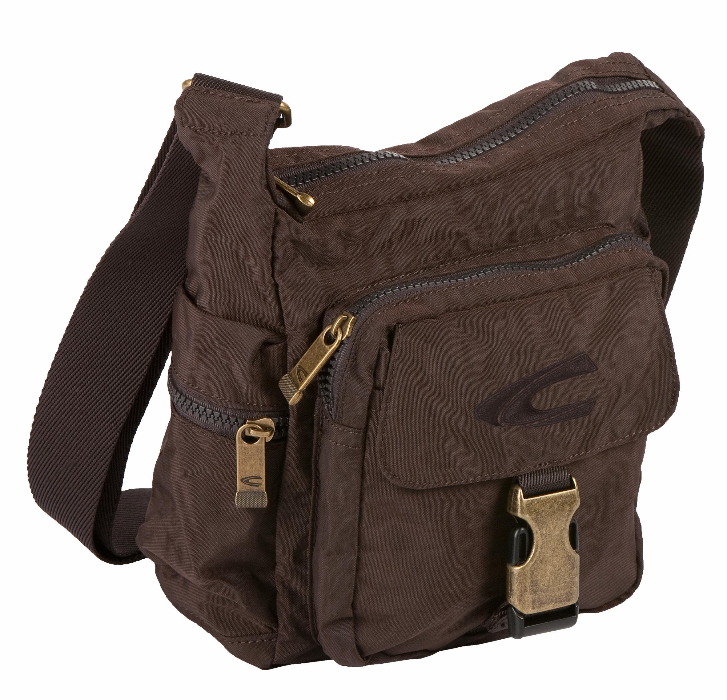 camel active Schoudertas Journey van licht robuust nylon, functioneel perfect voor alle levensomstandigheden heren schoudertassen maat 23x20x8,5 cm