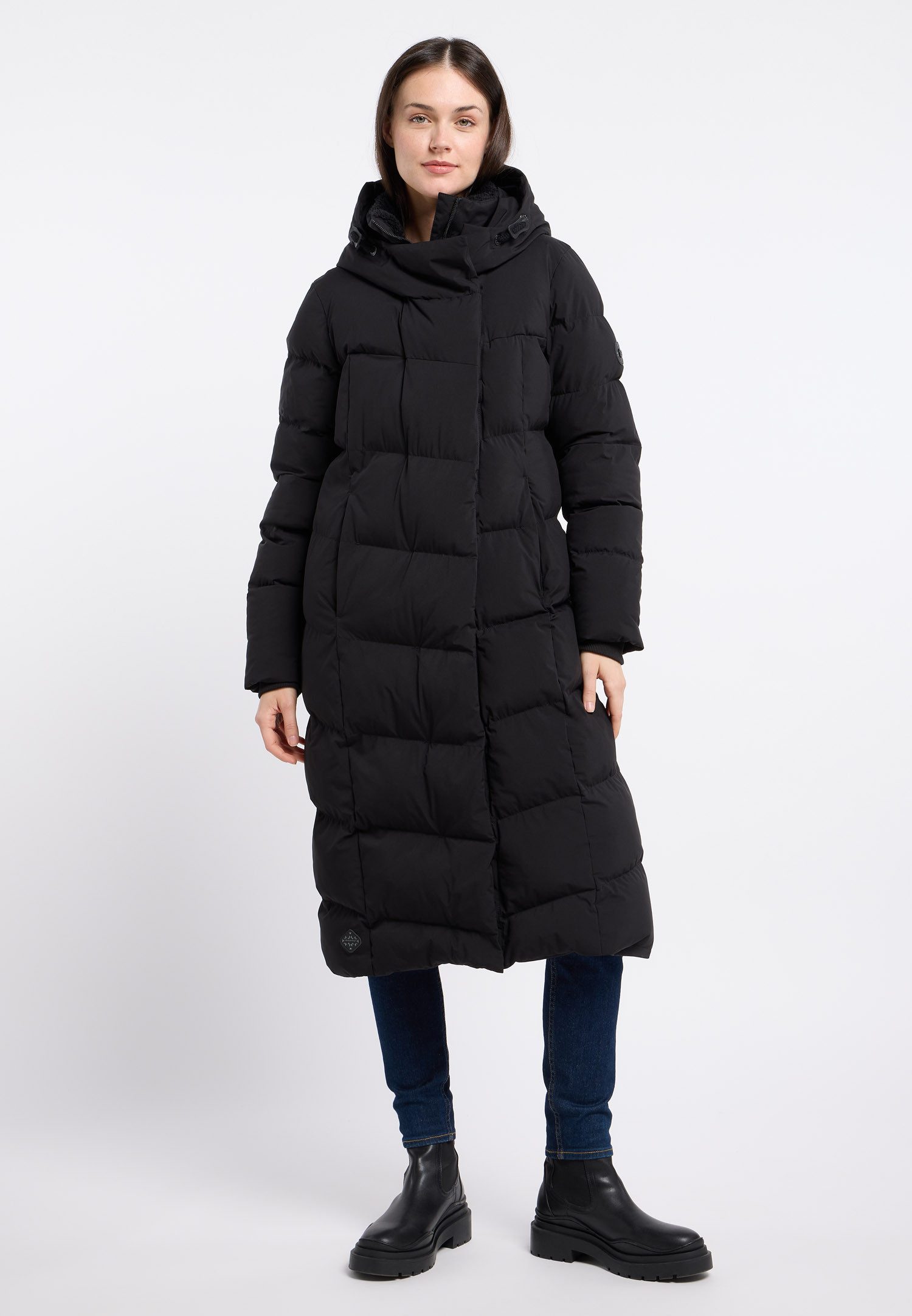 Ragwear Gewatteerde jas PAVLA LONG warme en waterafstotende winterjas