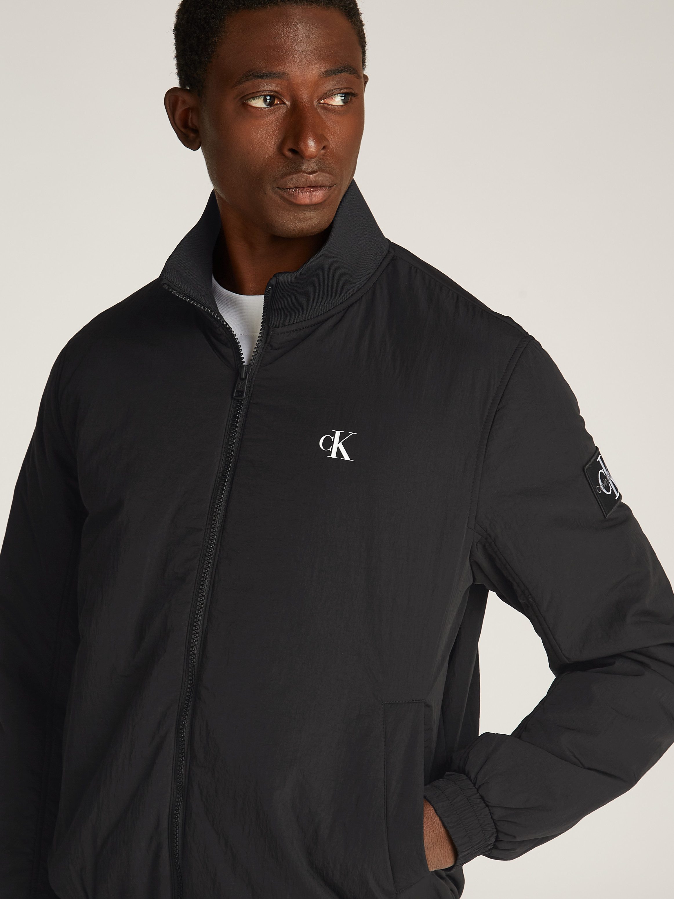 Calvin Klein Blouson PADDED HARRINGTON met gestempeld logo