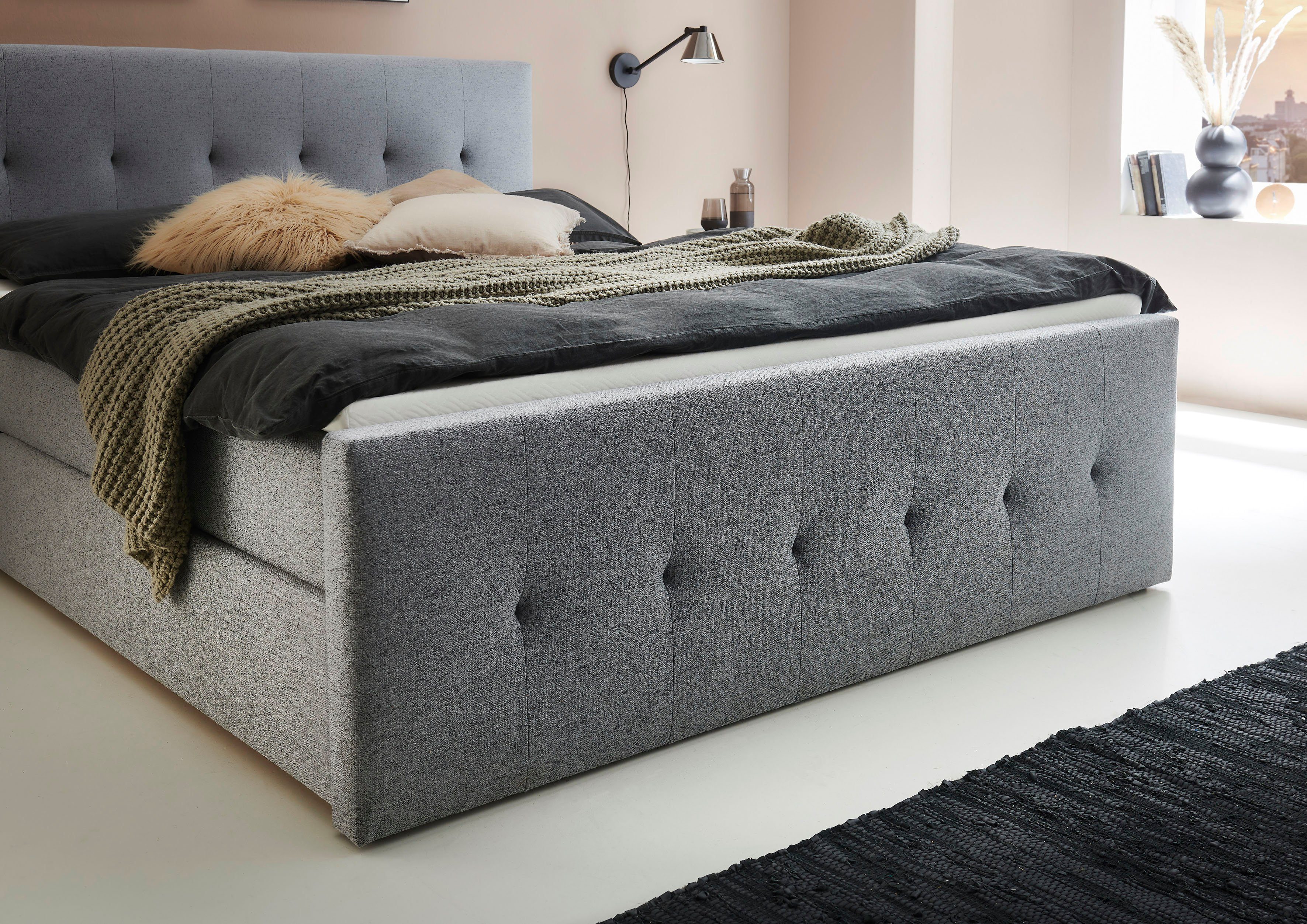 INOSIGN Boxspring Tessaja 180 x 200 cm, met bedkist, incl. topmatras