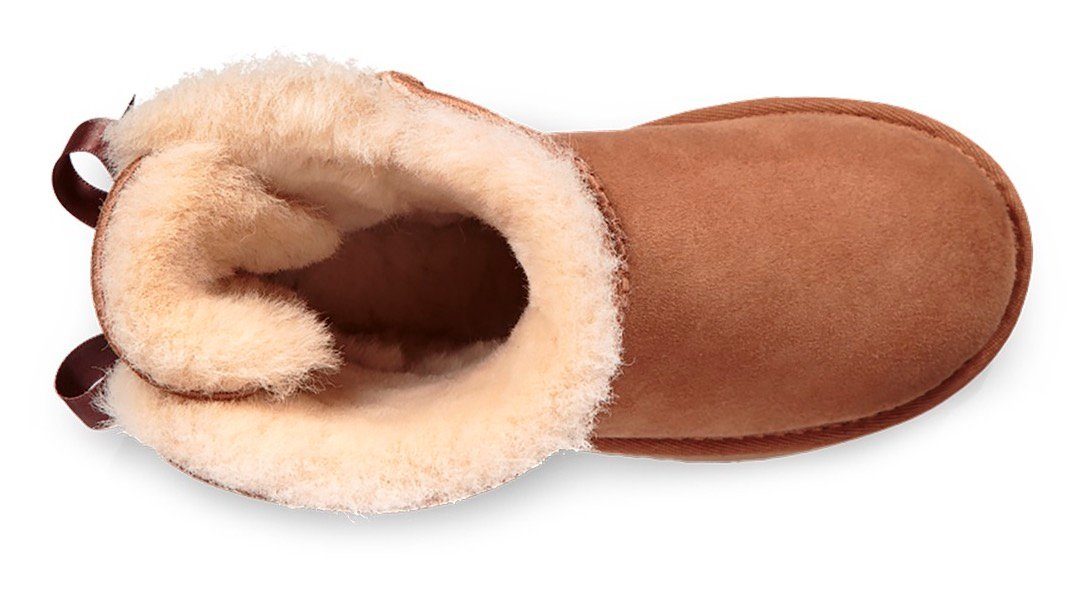 UGG Winterlaarzen K MINI BAILEY BOW II , instaplaarzen, winterlaarzen, snowboots met warme voering