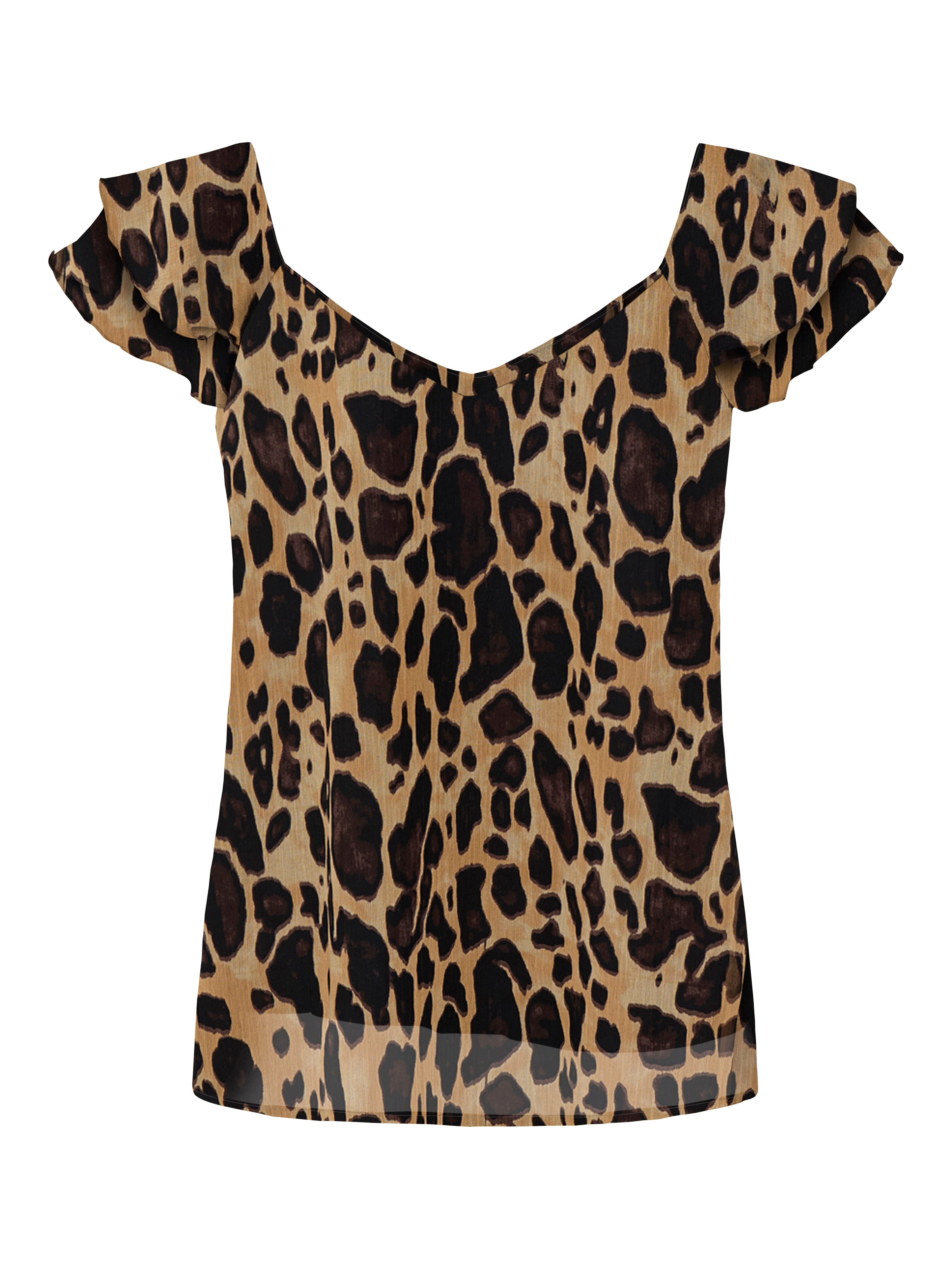 Only Shirt ONLASTA LIFE CAPSLEEVE V-NECK TOP PTM