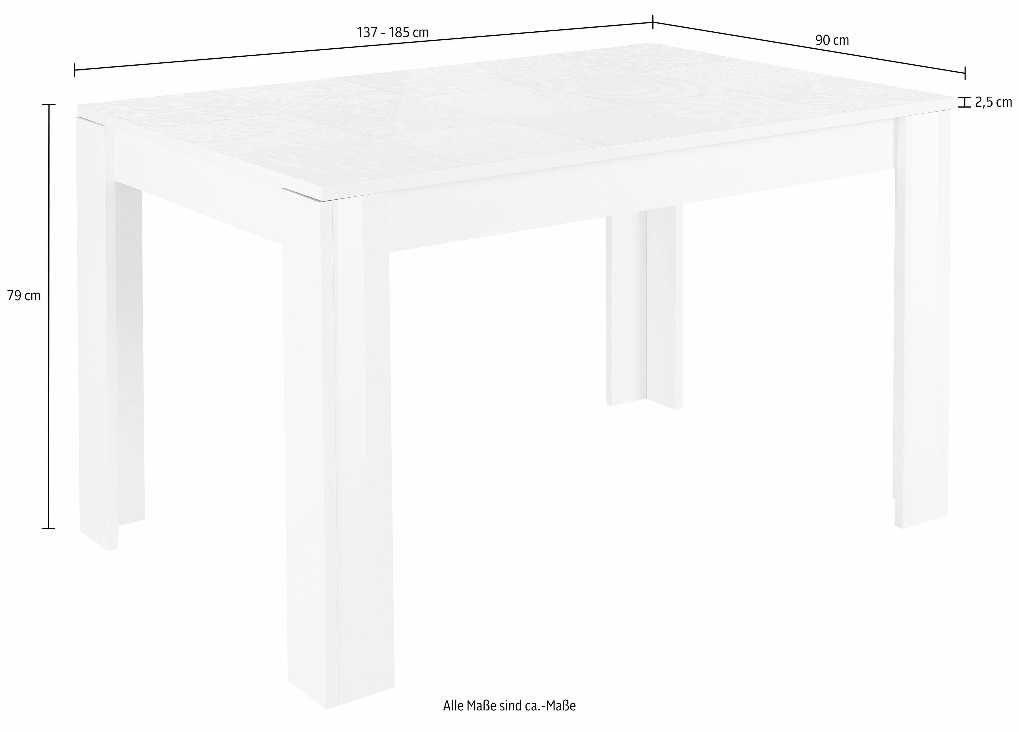 INOSIGN Eettafel Miro Breedte 137-185 cm