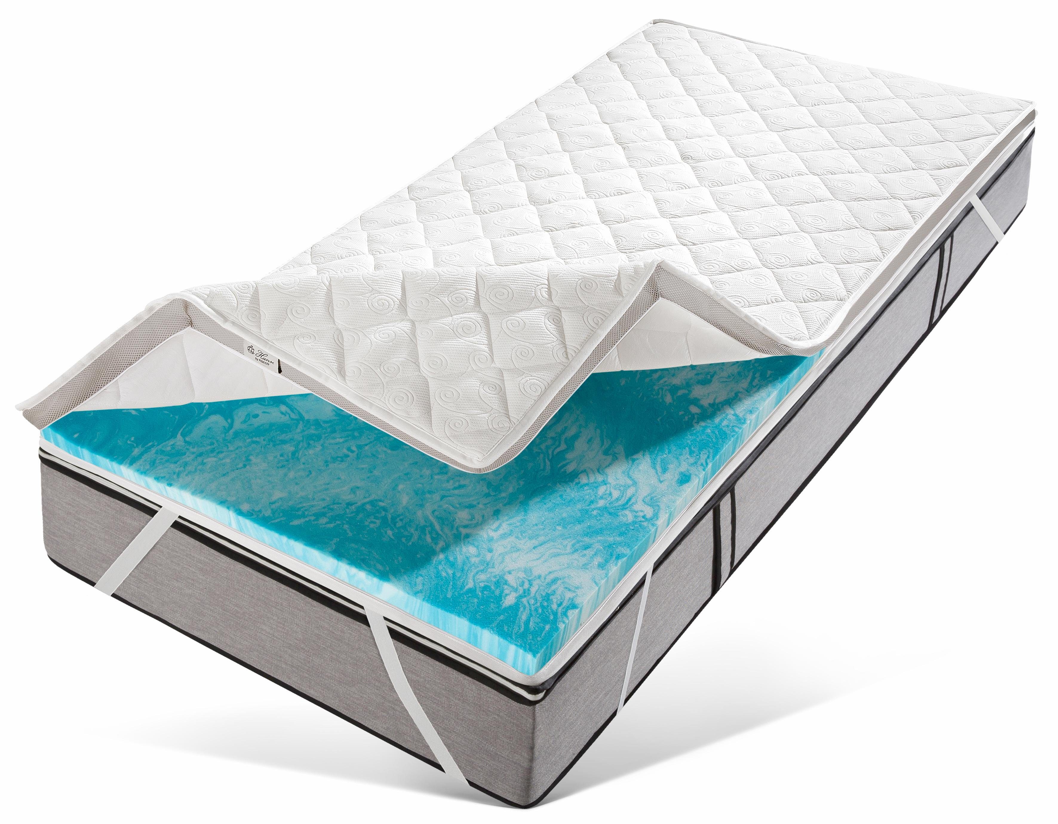 Hanse by RIBECO Topmatras Ole Matras topper 90x200 cm & 140x200 cm en andere maten (1 stuk)