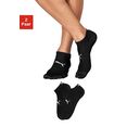 puma sneakersokken met breizones in net-look (2 paar) zwart
