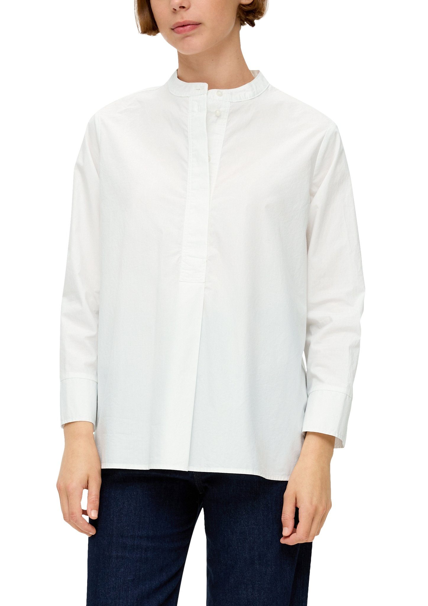 S.Oliver Klassieke blouse met plooi op de rug