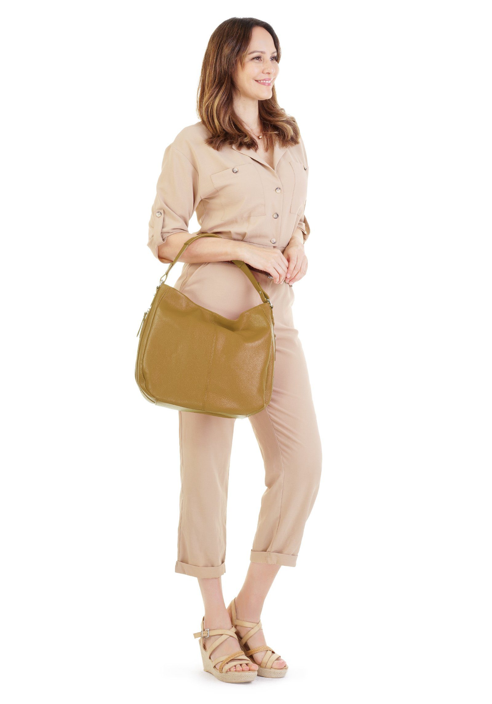Cluty Shopper echt leer, made in italy