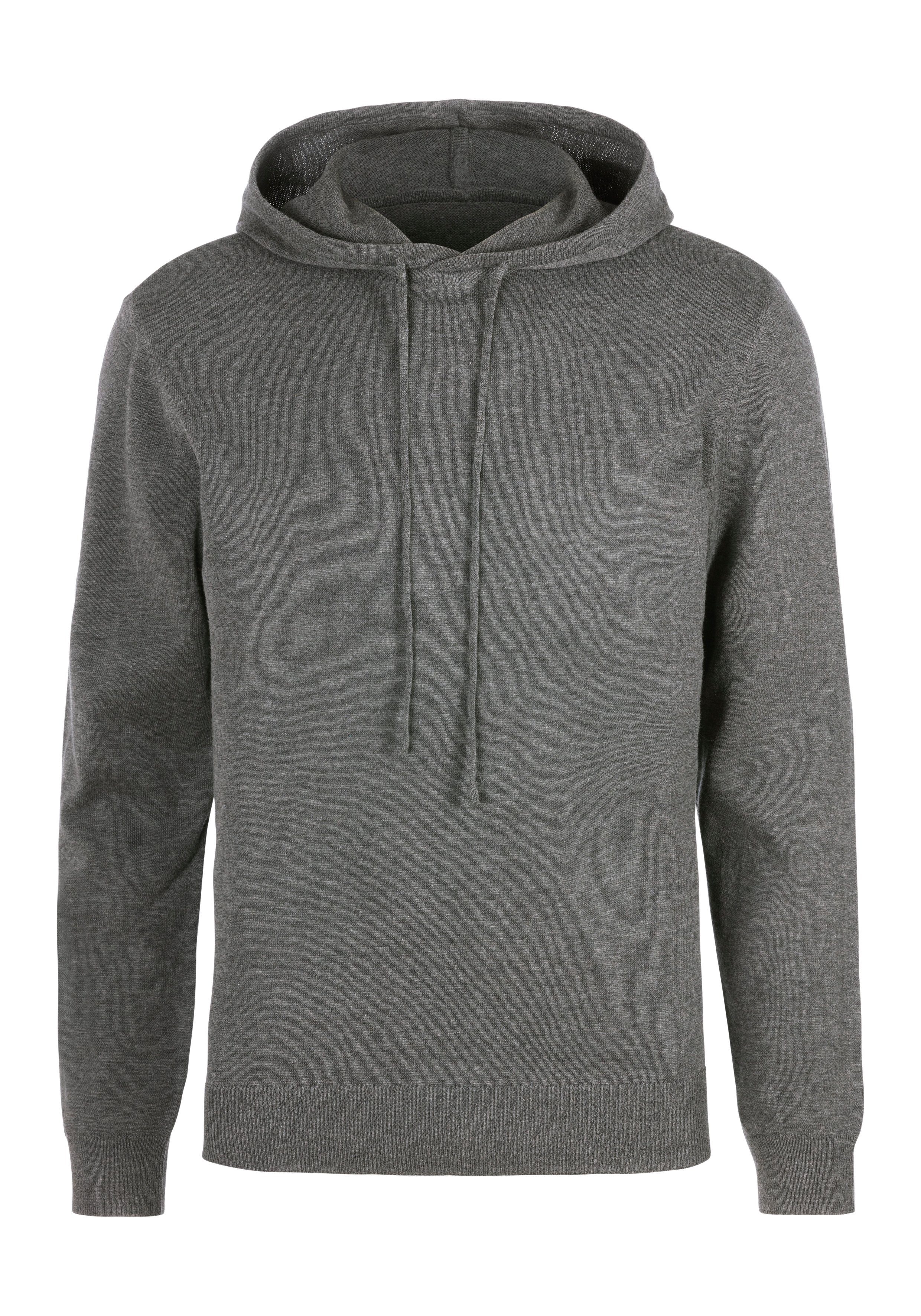 H.I.S Gebreide trui Met capuchon, regular fit Pullover met ronde hals, fijn breiwerk, katoenmix