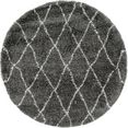 myflair moebel  accessoires hoogpolig vloerkleed temara shag grijs