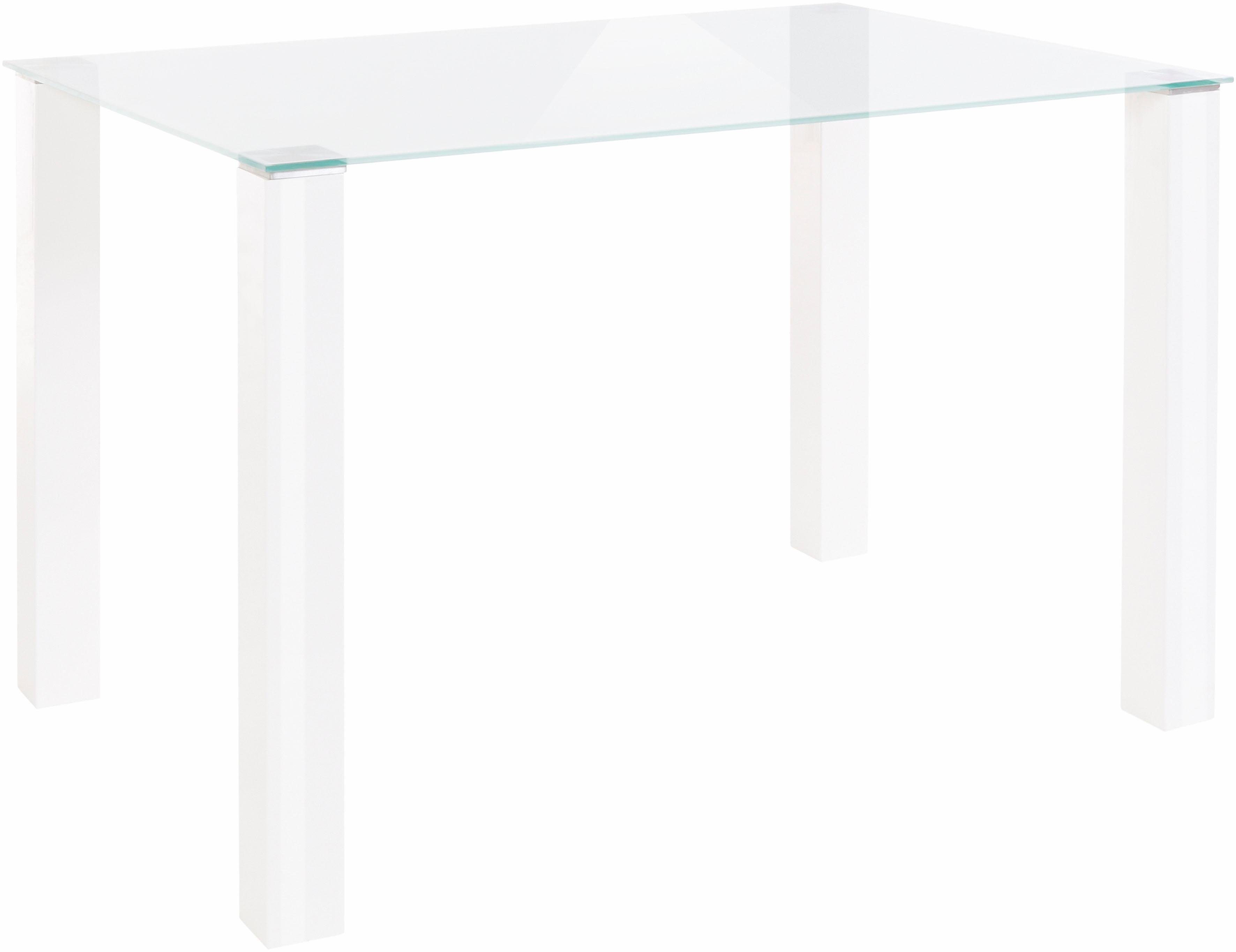 INOSIGN Eethoek met glazen tafel, breedte 120 cm (set, 5-delig)