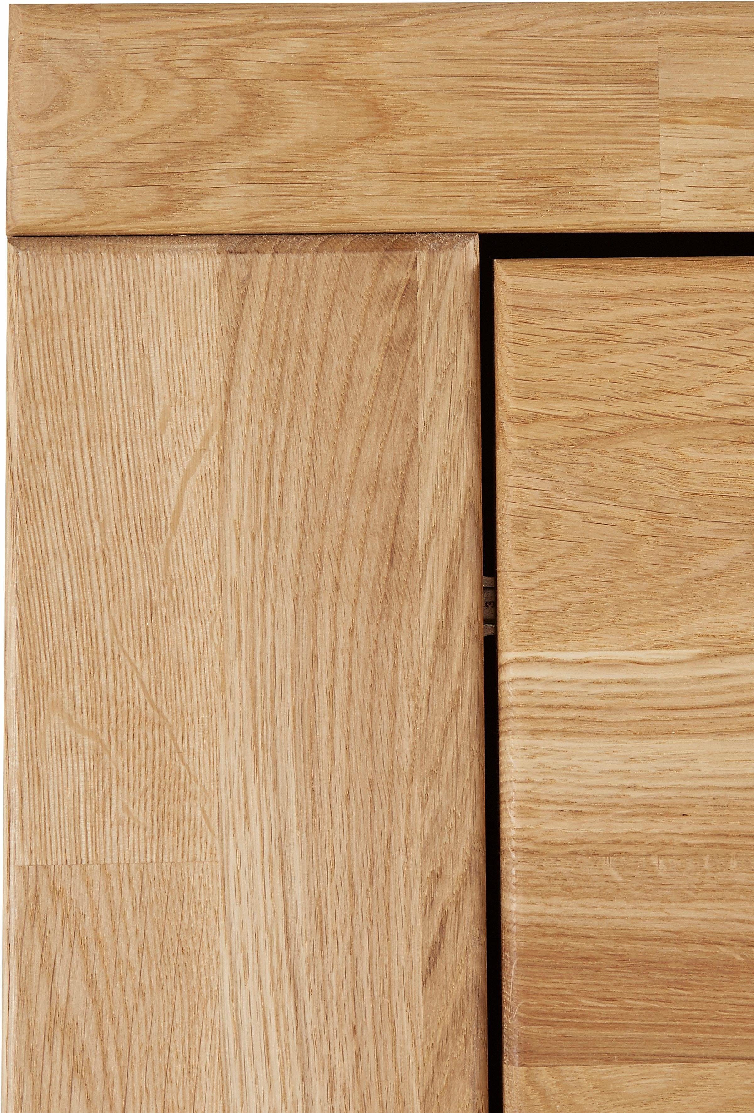 Home affaire Highboard Kolding Breedte 140 cm met 3 glasdeuren