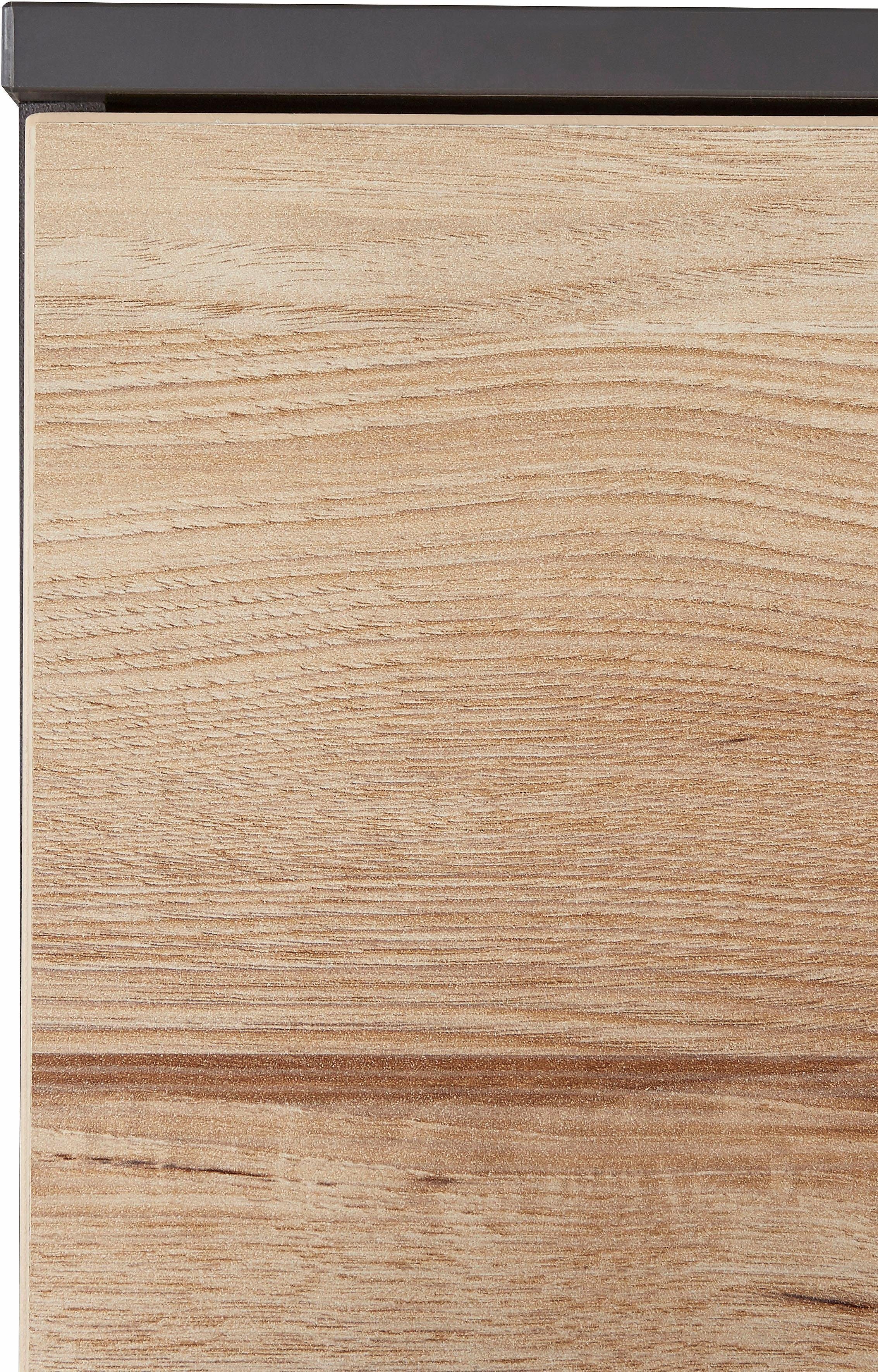 FORTE Dressoir Como Kast, opbergkast, LED verlichting, soft close, opbergruimte