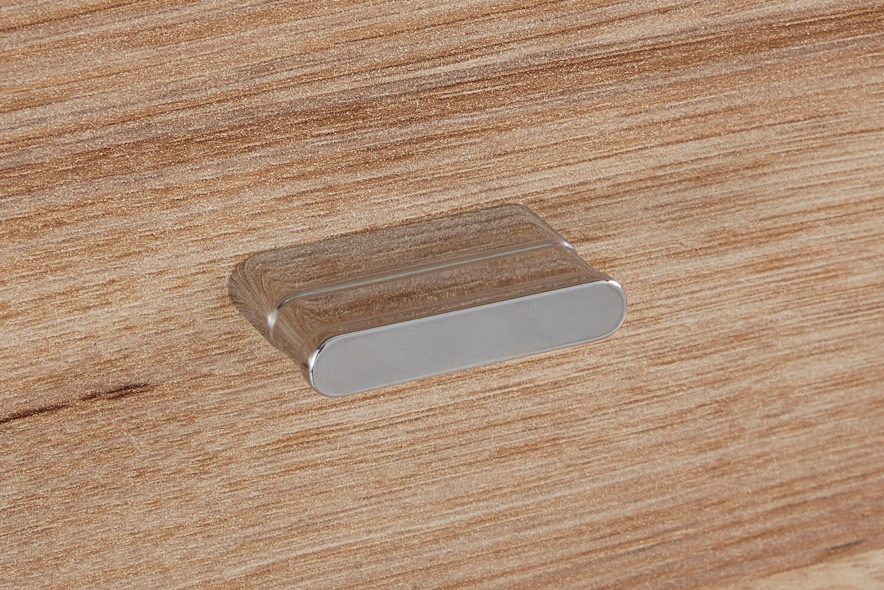 FORTE Vitrinekast Como Highboard, LED verlichting, planken, glazen deur, soft close