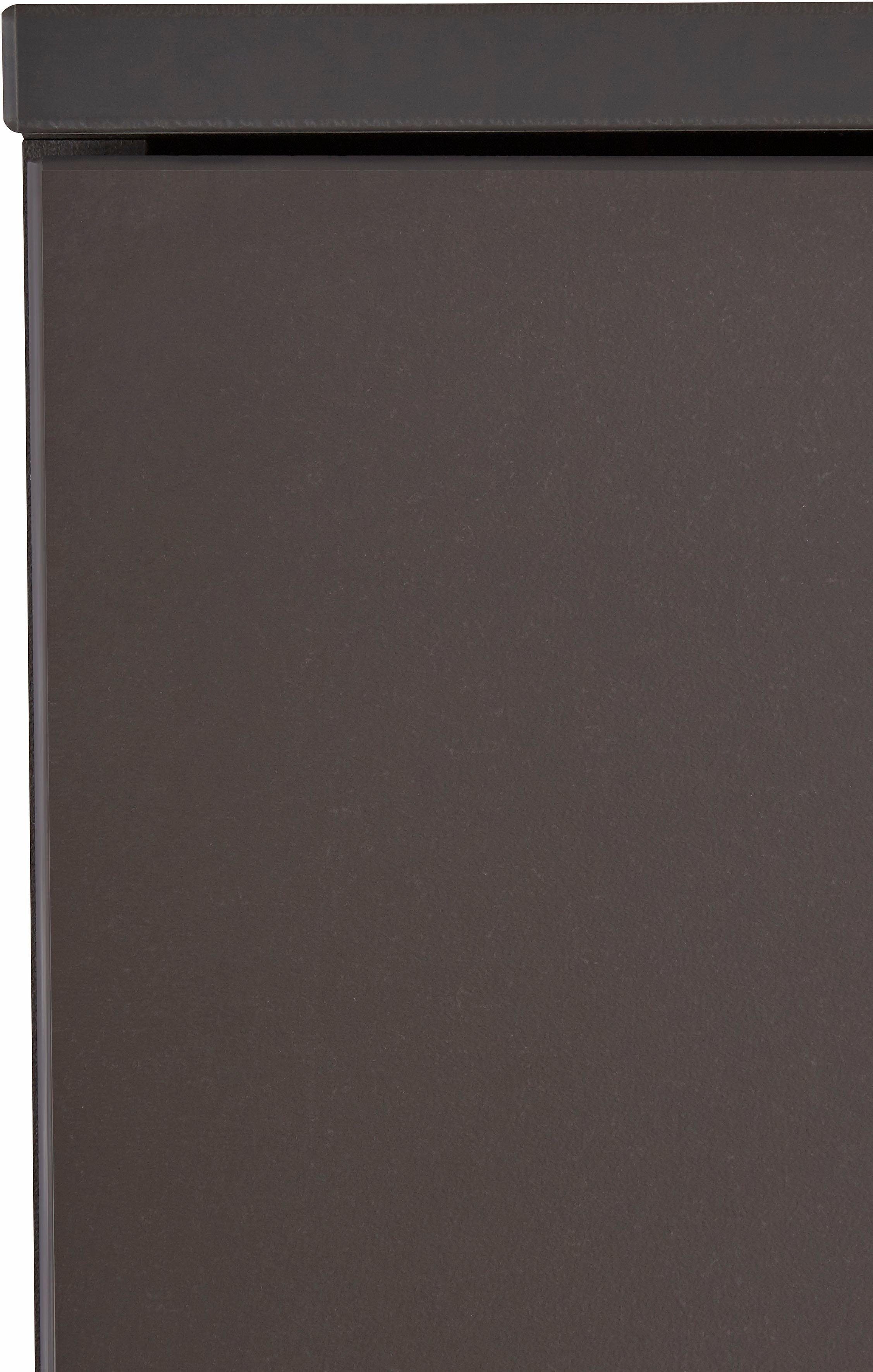 FORTE Vitrinekast Como Highboard, LED verlichting, planken, glazen deur, soft close