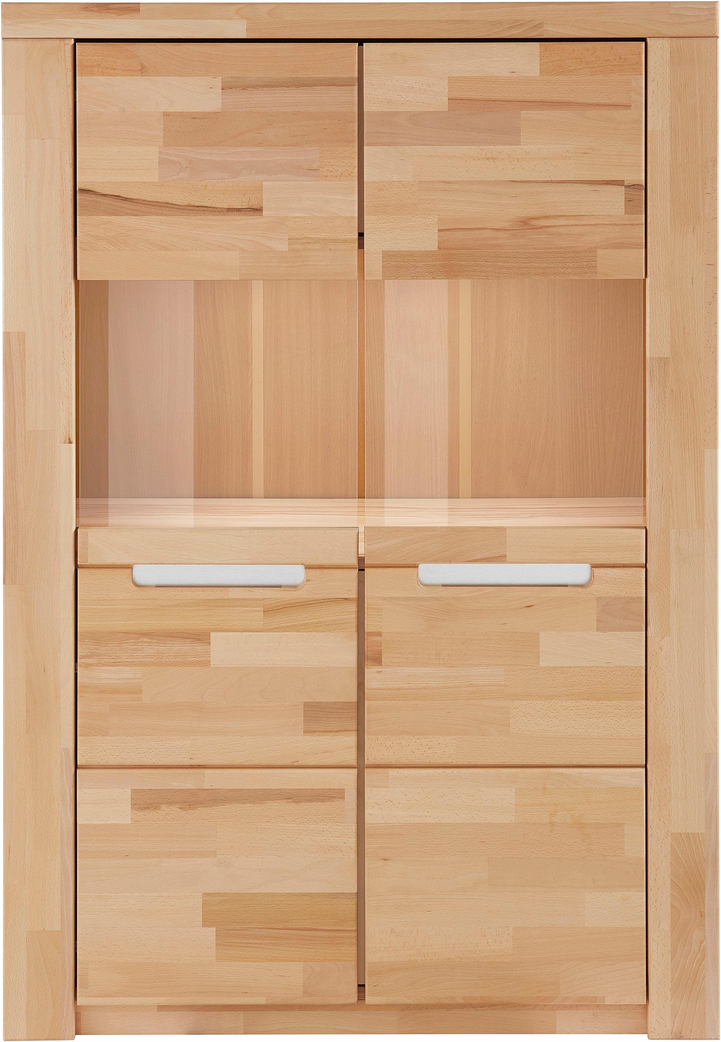 Home affaire Highboard Kolding Breedte 100 cm met 2 glasdeuren