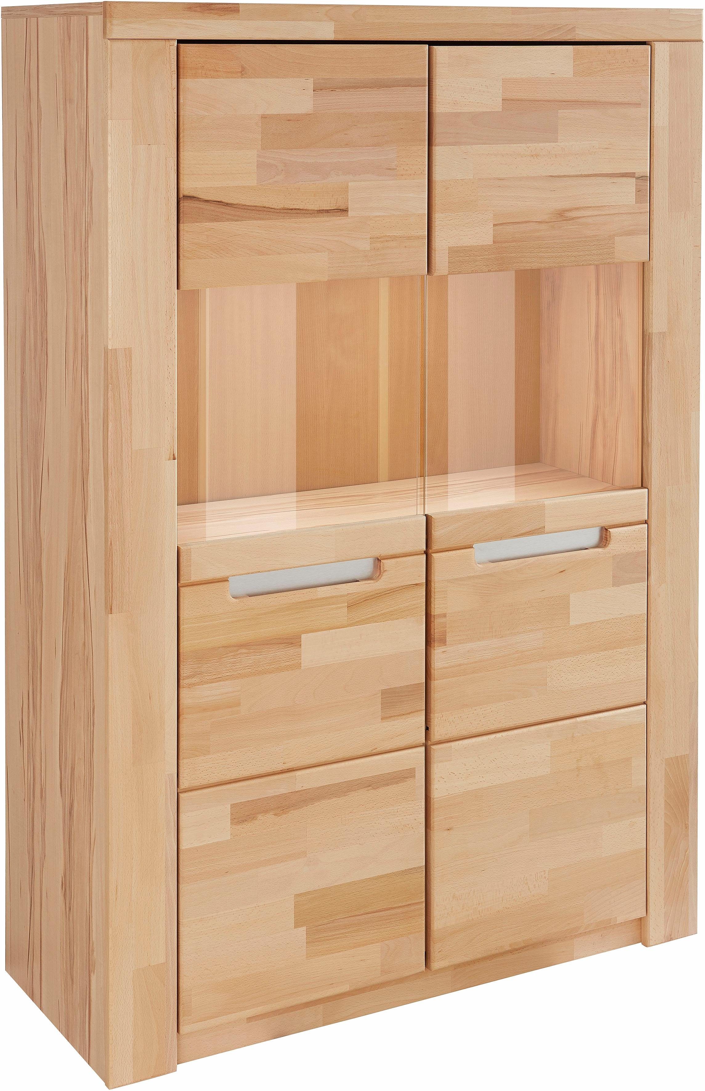 Home affaire Highboard Kolding Breedte 100 cm met 2 glasdeuren