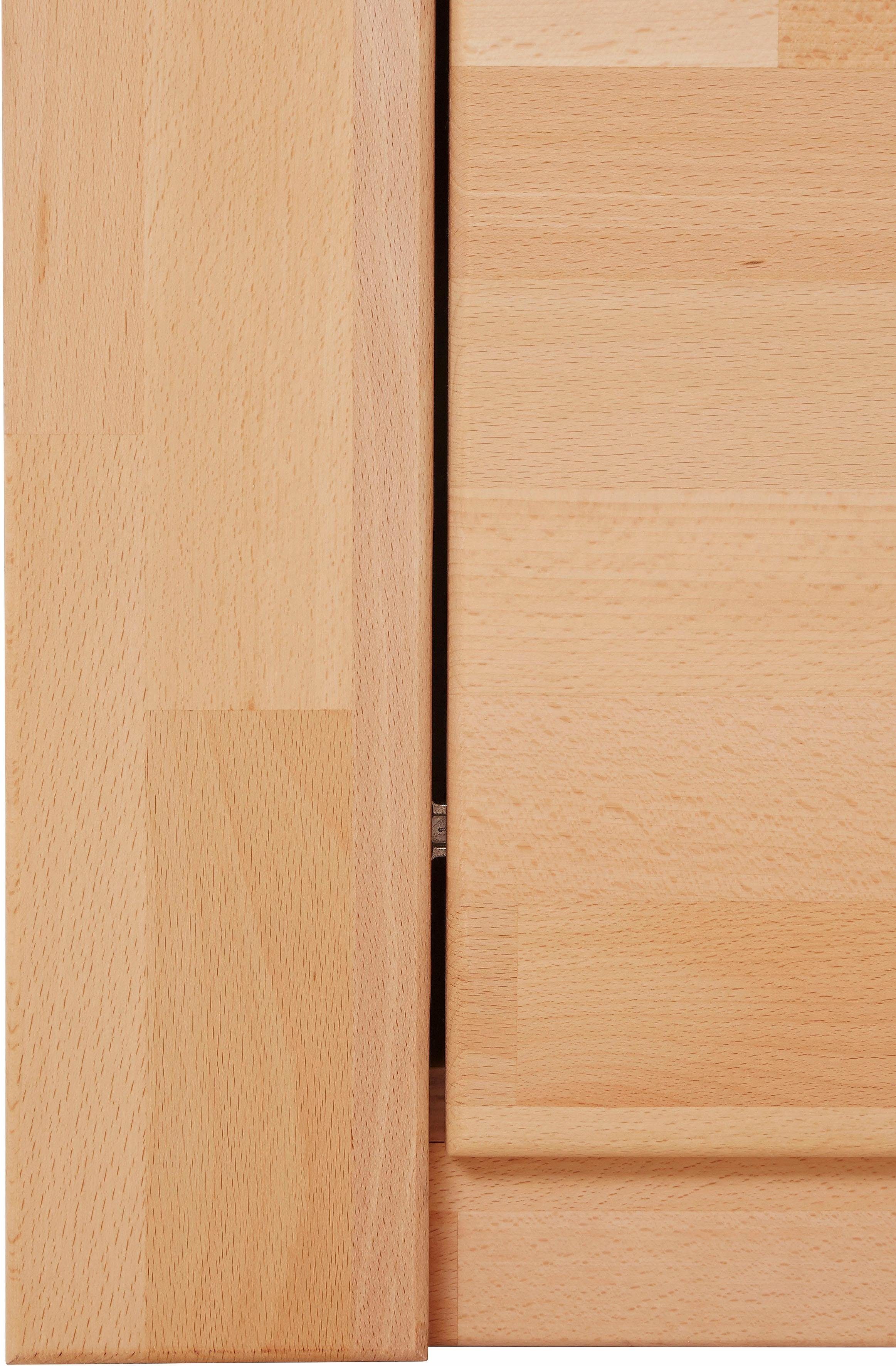 Home affaire Wandmeubel Kolding gedeeltelijk massief hout (set, 4-delig)