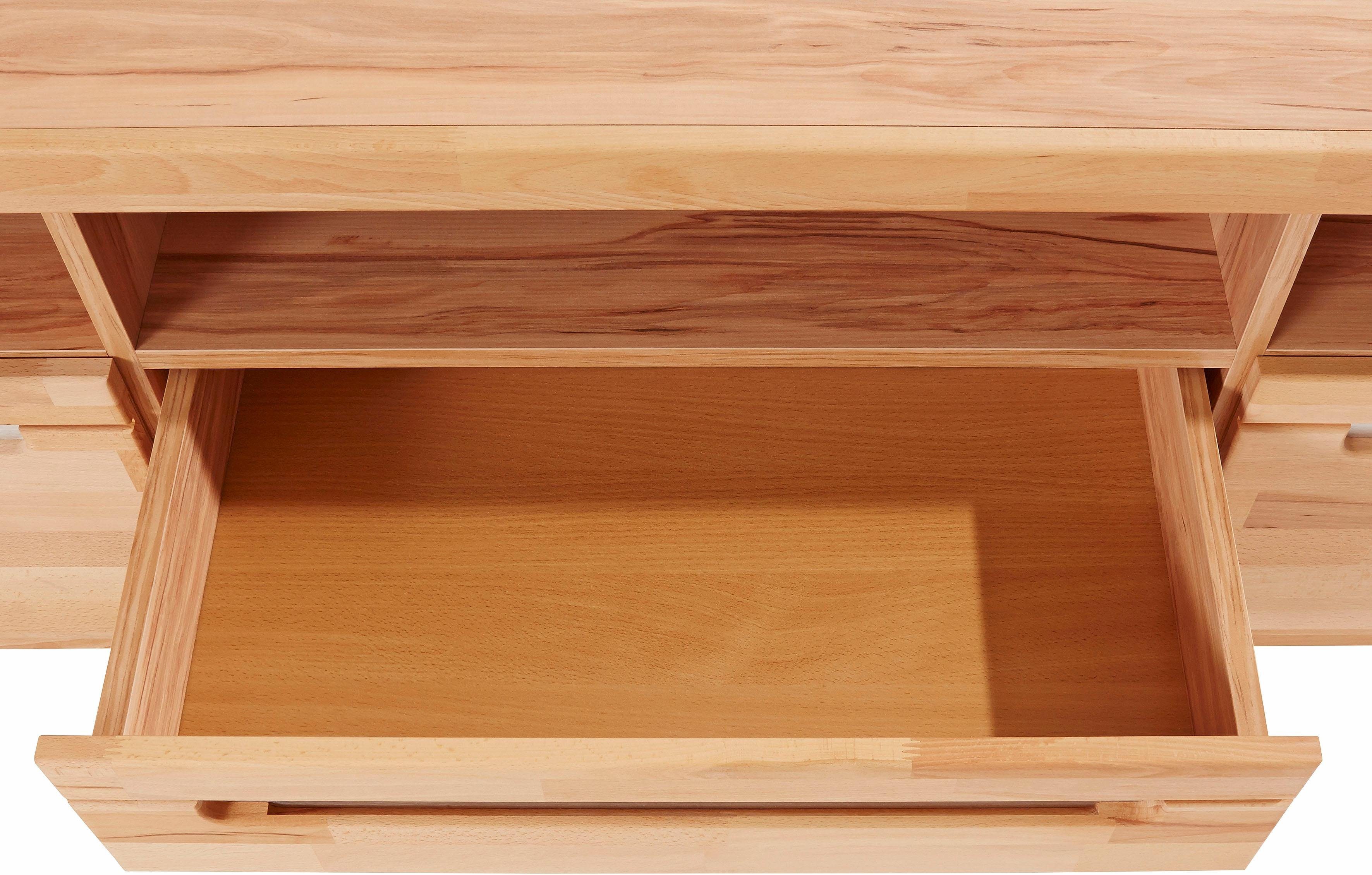 Home affaire Wandmeubel Kolding gedeeltelijk massief hout (set, 4-delig)