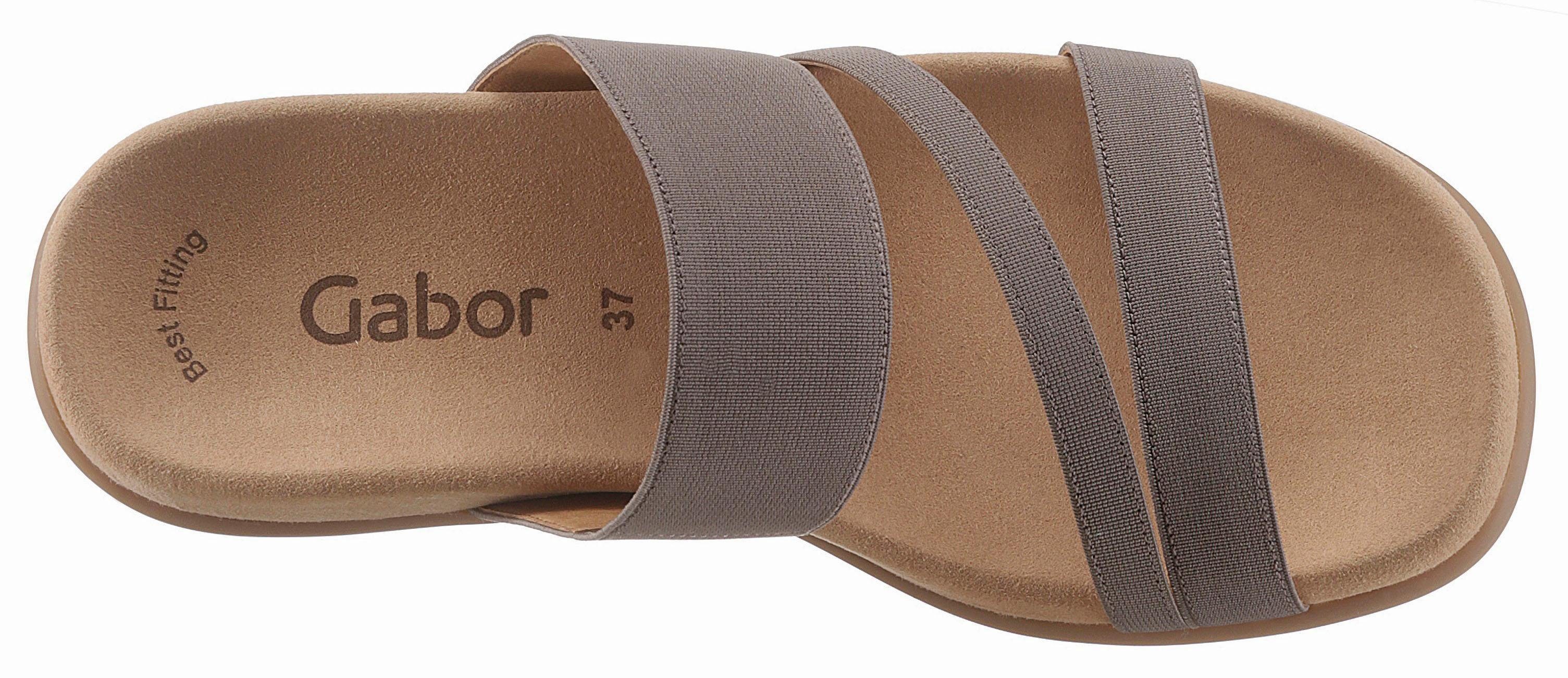 Gabor Slippers sleehak, zomerschoen, pantoffels met ademende leren voering