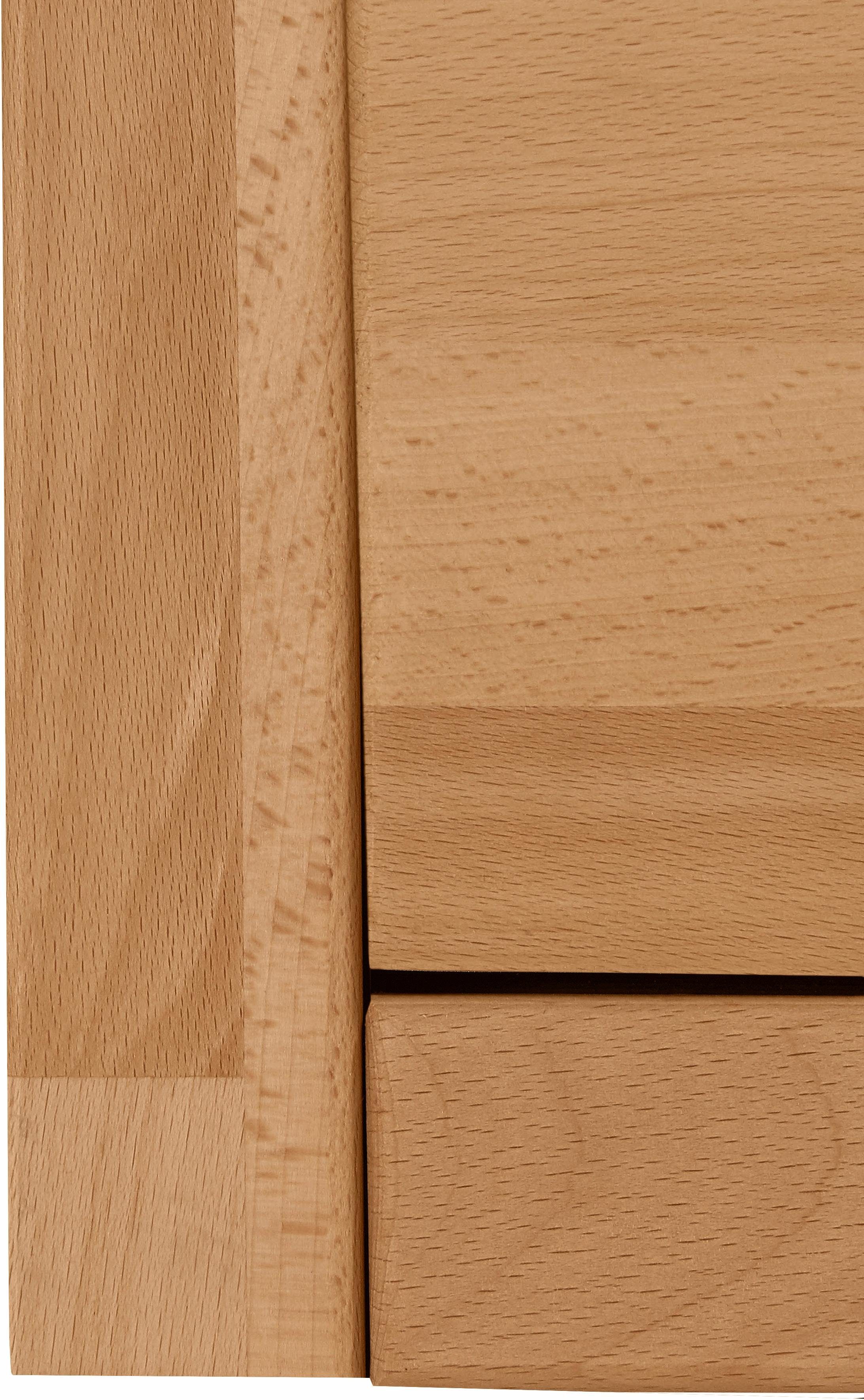 Home affaire Highboard Ribe, 130cm breed, 145cm hoog, fronten massief hout, 12 vakken
