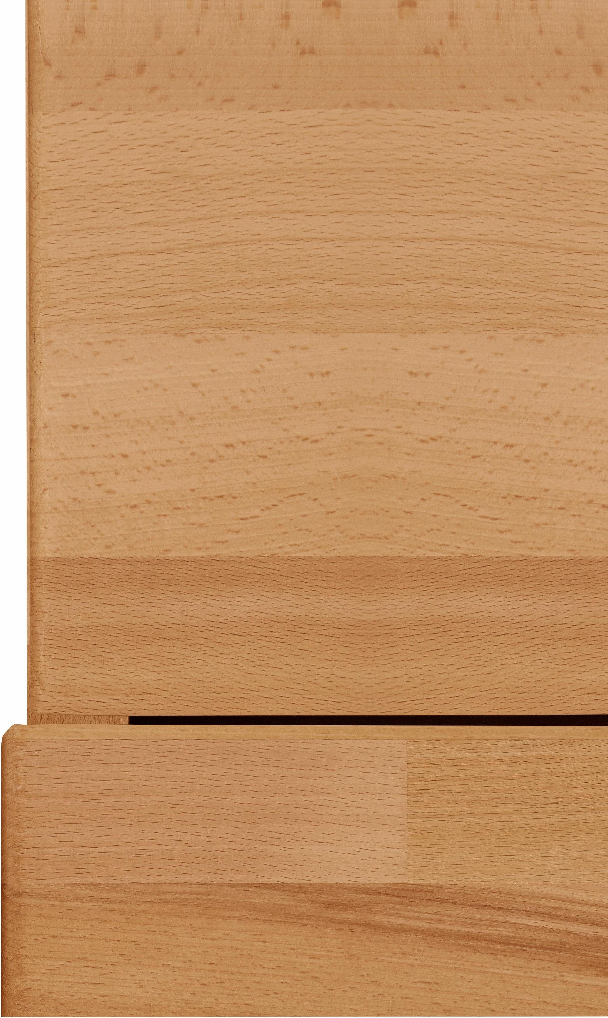 Home affaire Highboard Ribe, 125cm breed, 115cm hoog, fronten massief hout, 5 deuren, 3 lades