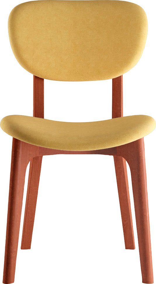 INOSIGN Stoel COZY Made in Italy Frame in beuken, kersen- of notenhout, massief hout, designstoel (set, 2 stuks)
