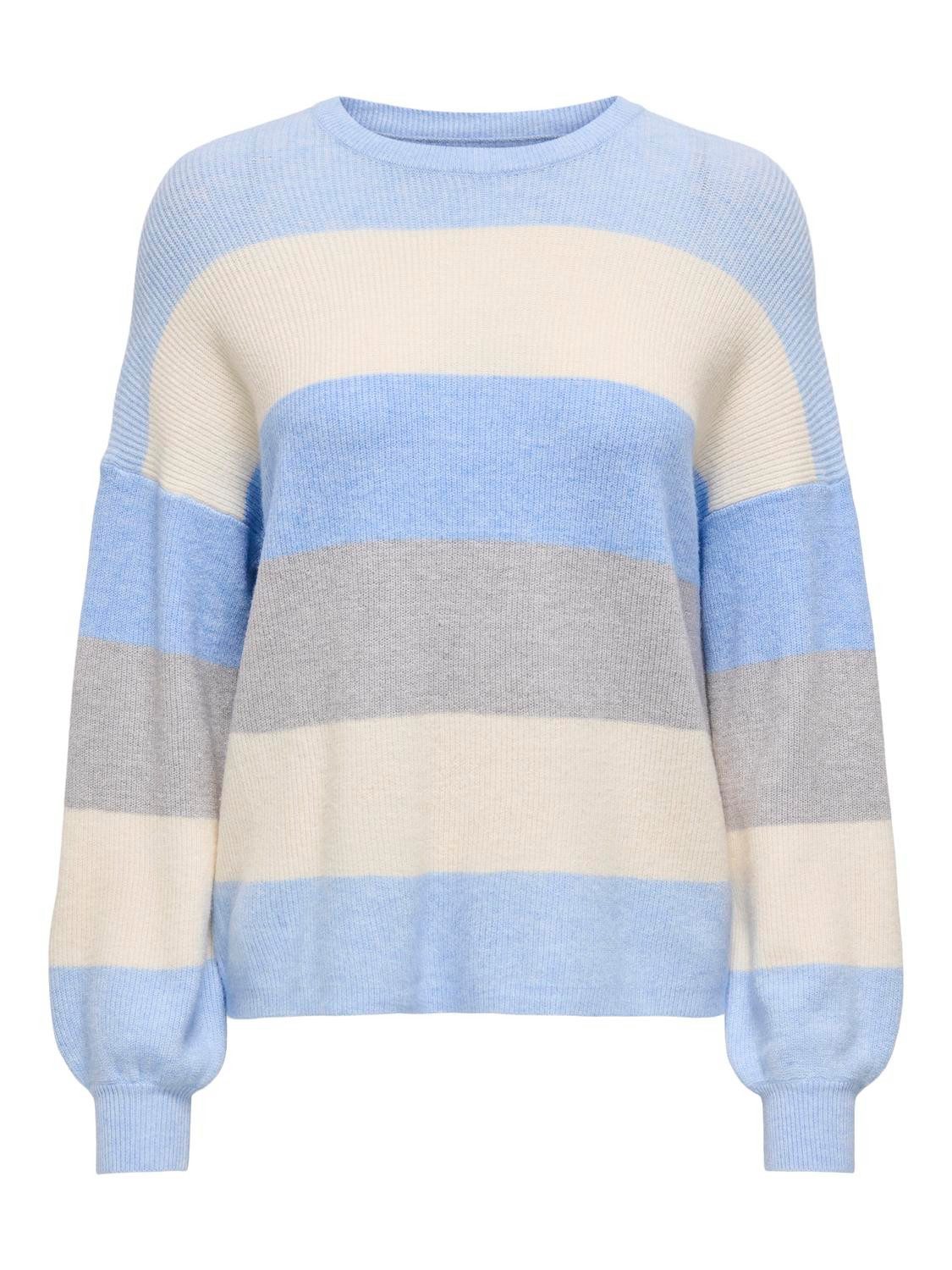 Only Gebreide trui ONLATIA L/S STRIPE PULLOVER KNT NOOS