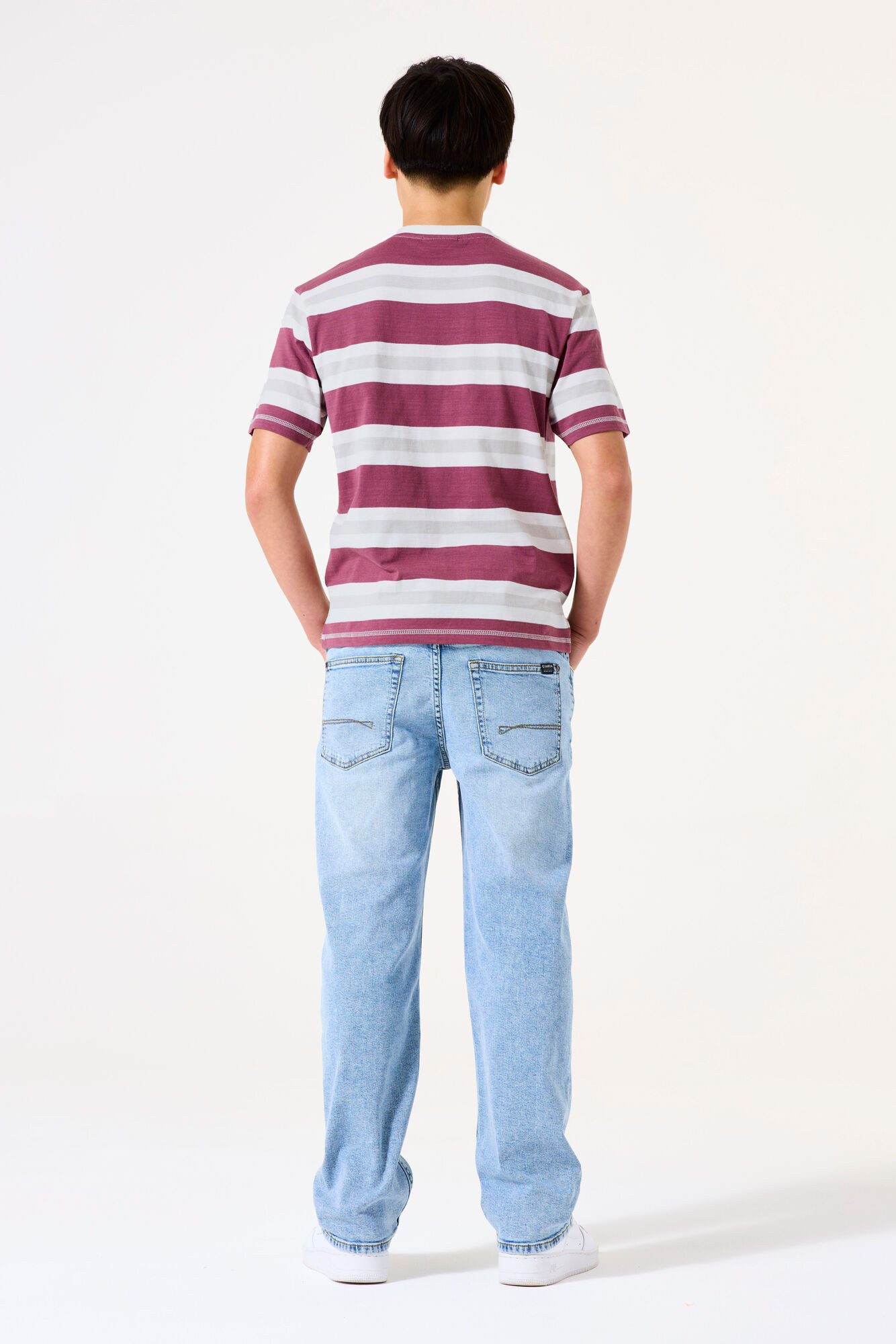 Garcia T-shirt met streepmotief