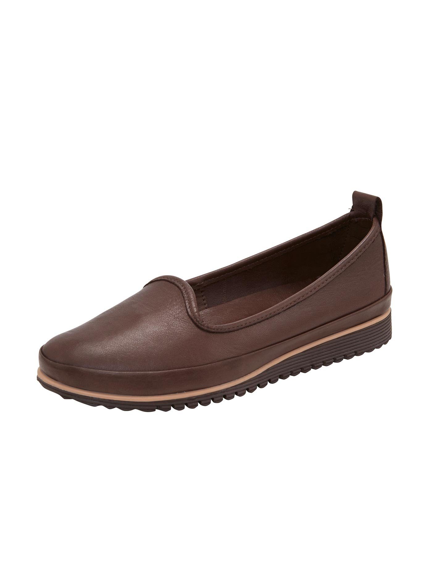 Andrea Conti Instappers dames sportieve slippers maat 41 bruin