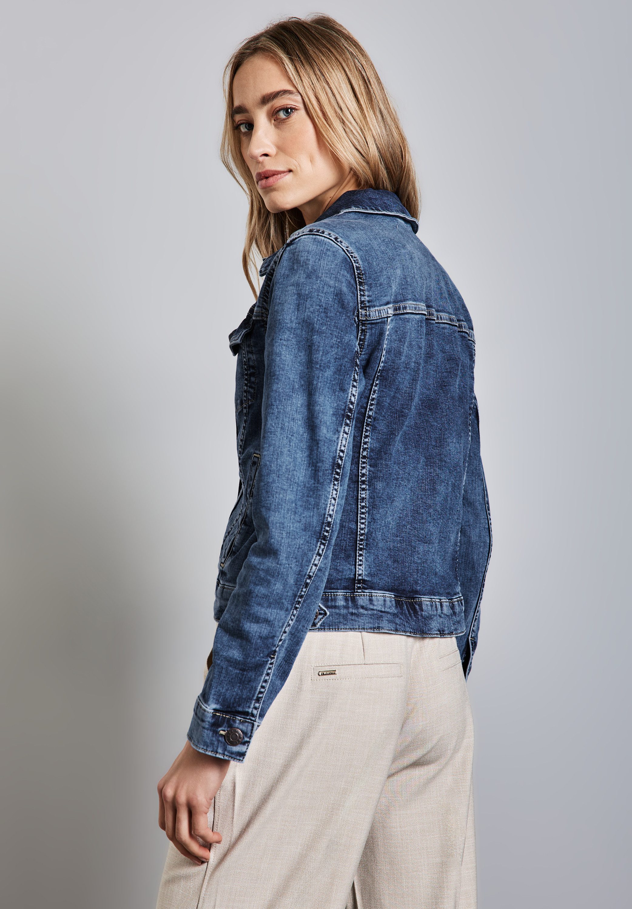 STREET ONE Jeansblazer met borstzakken