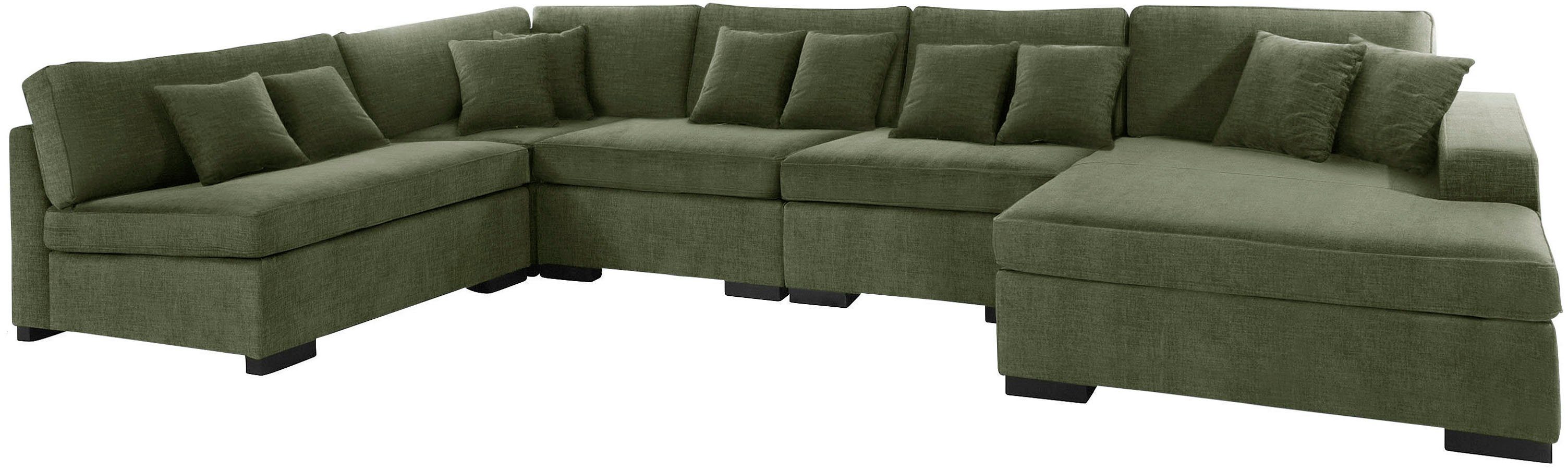 Guido Maria Kretschmer Home&Living Zithoek Skara U-vorm Loungebank met binnenveringsinterieur, in vele overtrekkwaliteiten