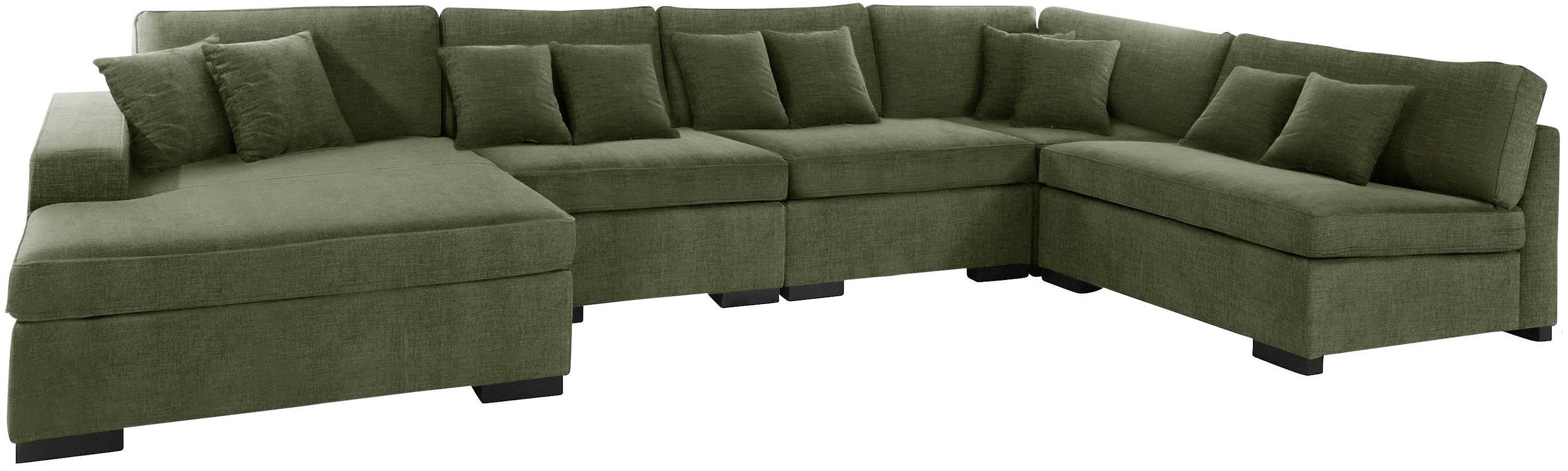 Guido Maria Kretschmer Home&Living Zithoek Skara U-vorm Loungebank met binnenveringsinterieur, in vele overtrekkwaliteiten