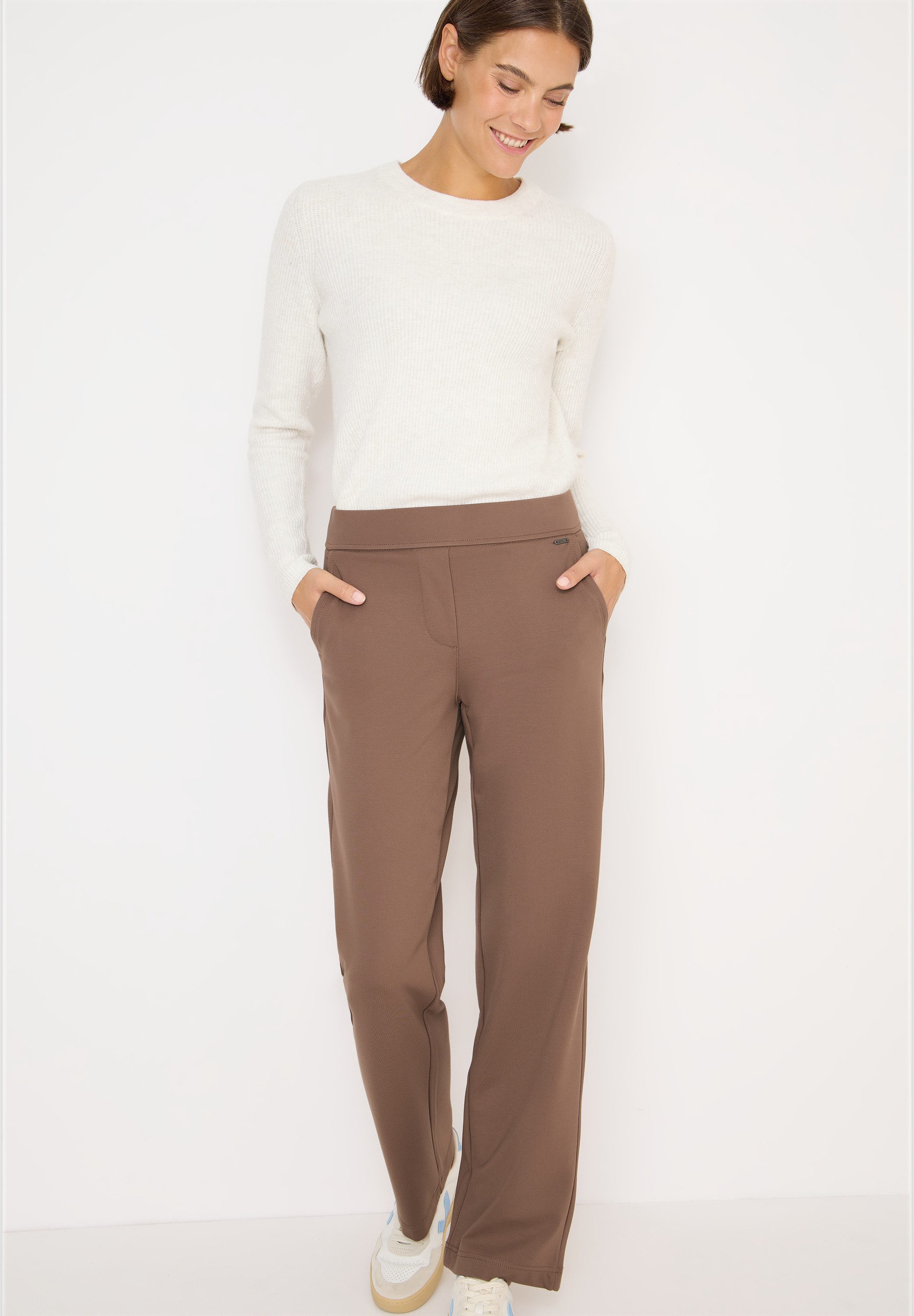 Cecil Jerseybroek Neele met elastische taille