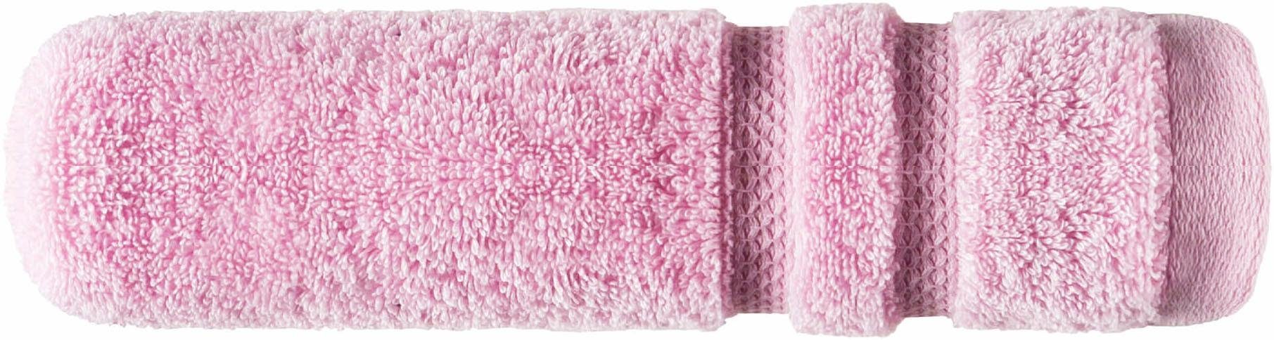 Egeria Handdoeken Micro touch Streeprand, extreem absorberend & zacht, 100% katoen (2 stuks)