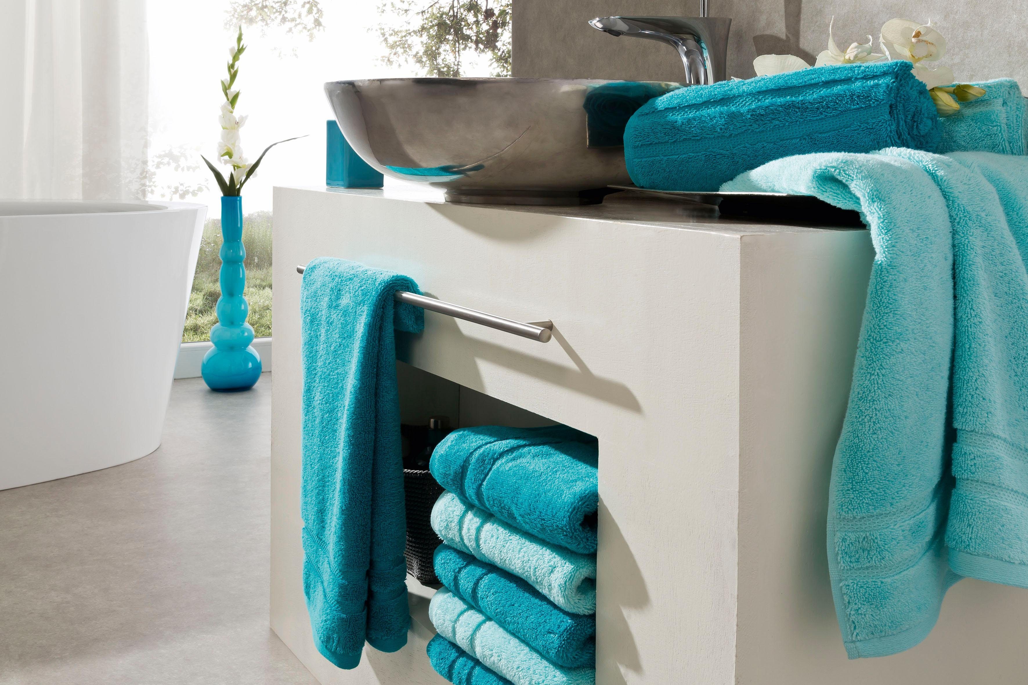 Egeria Gastendoeken Micro touch Streeprand, extreem absorberend & zacht, 100% katoen (3-delig)