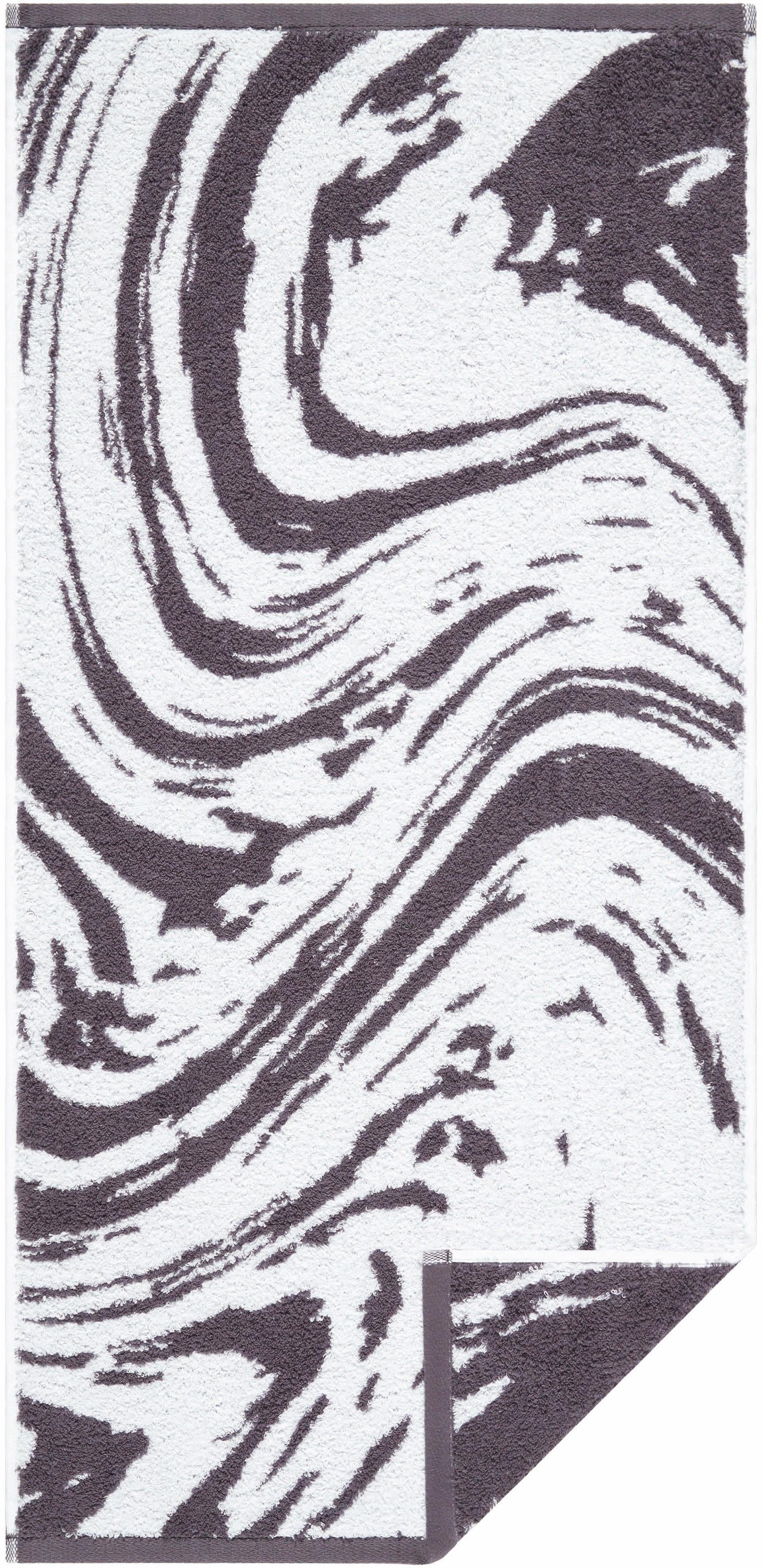 Egeria Handdoek Marble met patroon (2 stuks)
