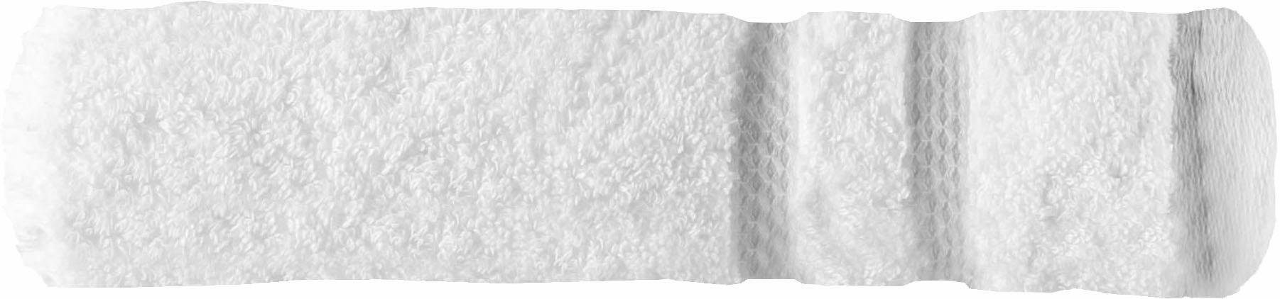 Egeria Badlaken Micro touch Uni-serie met streeprand, extreem absorberend, puur katoen (1 stuk)