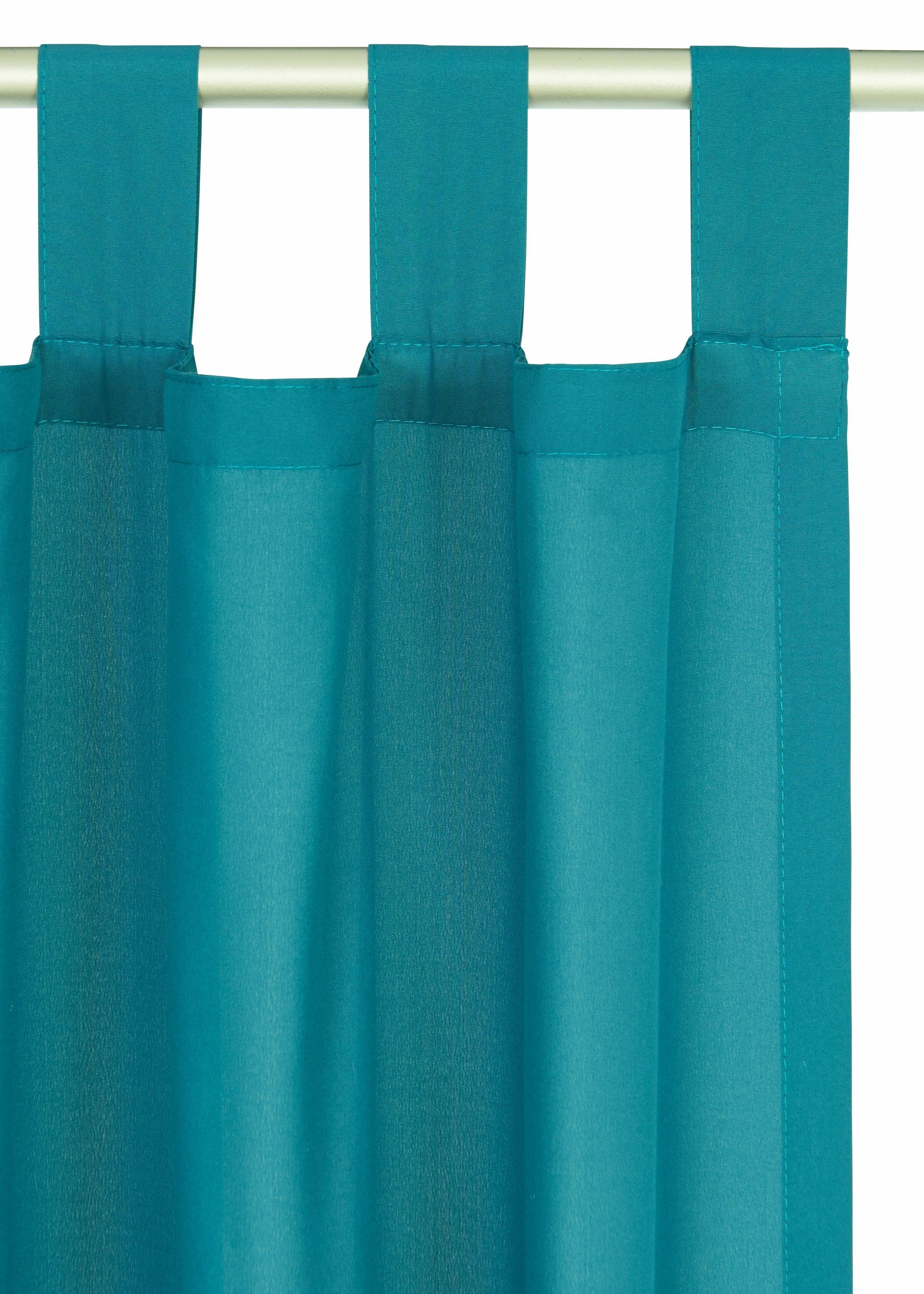 Home affaire Gordijn Parry set van 2, ondoorzichtig, monochroom, basic (2 stuks)