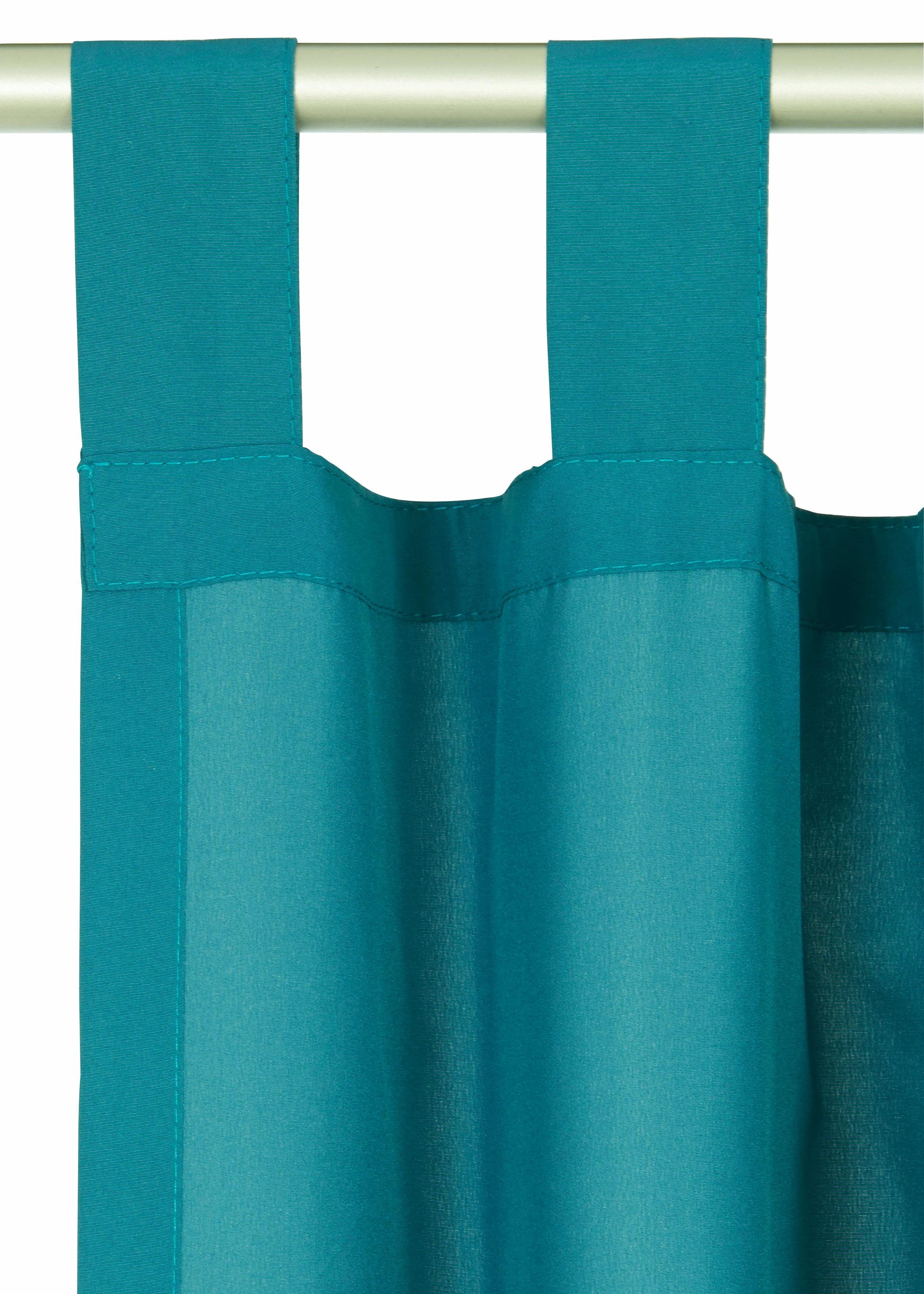 Home affaire Gordijn Parry set van 2, ondoorzichtig, monochroom, basic (2 stuks)