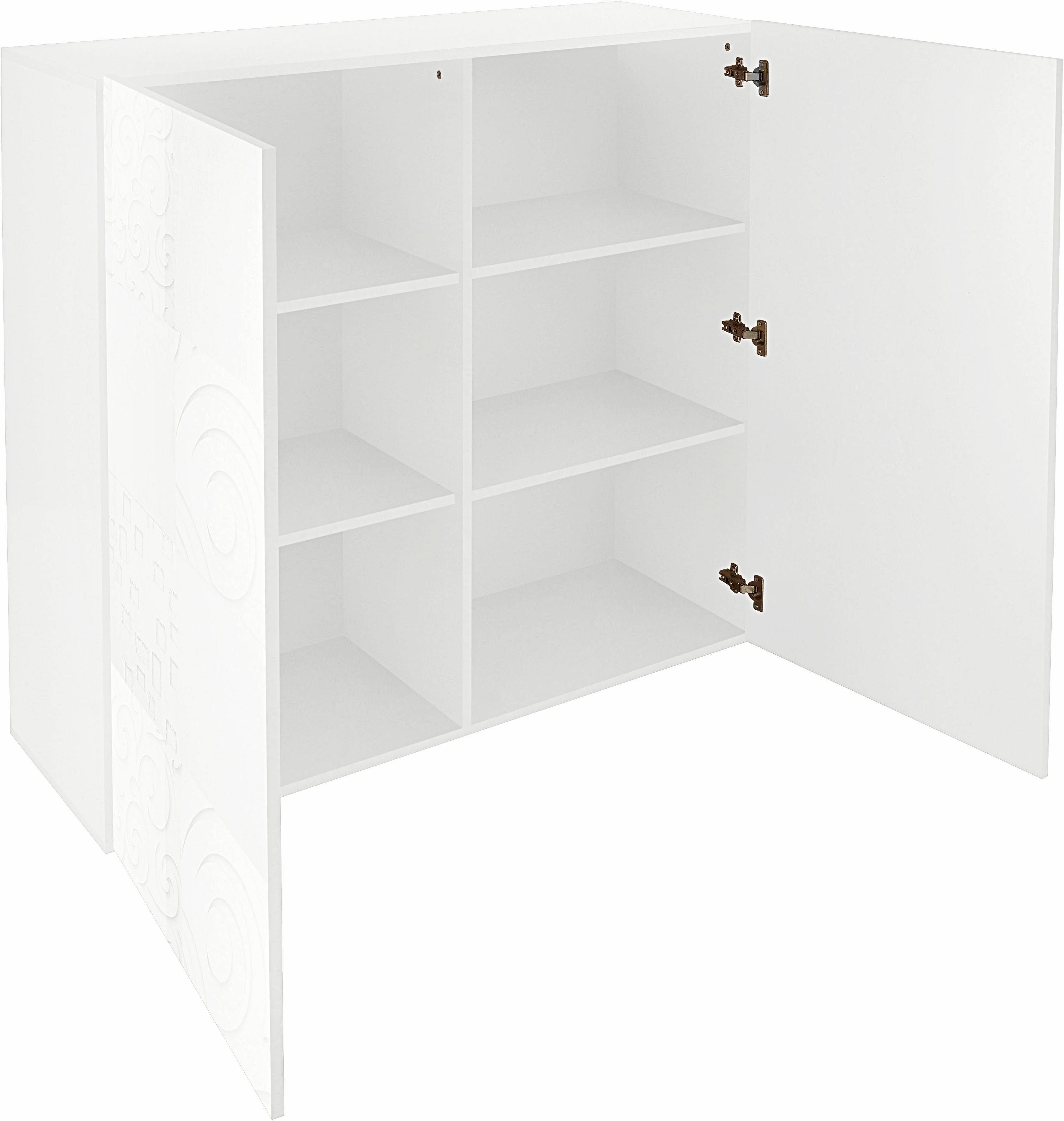 INOSIGN Highboard Miro Breedte 121 cm met decoratieve zeefdruk