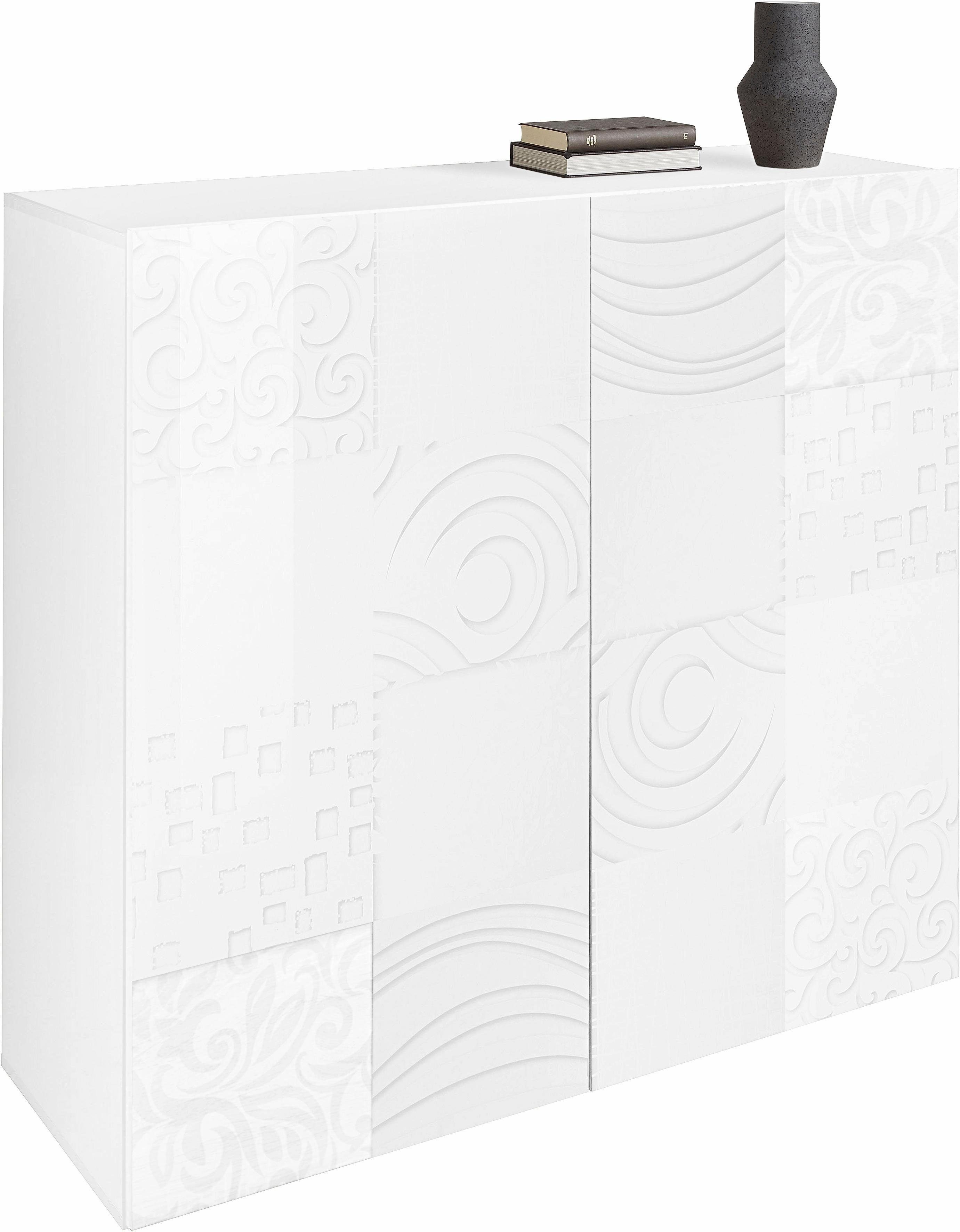 INOSIGN Highboard Miro Breedte 121 cm met decoratieve zeefdruk