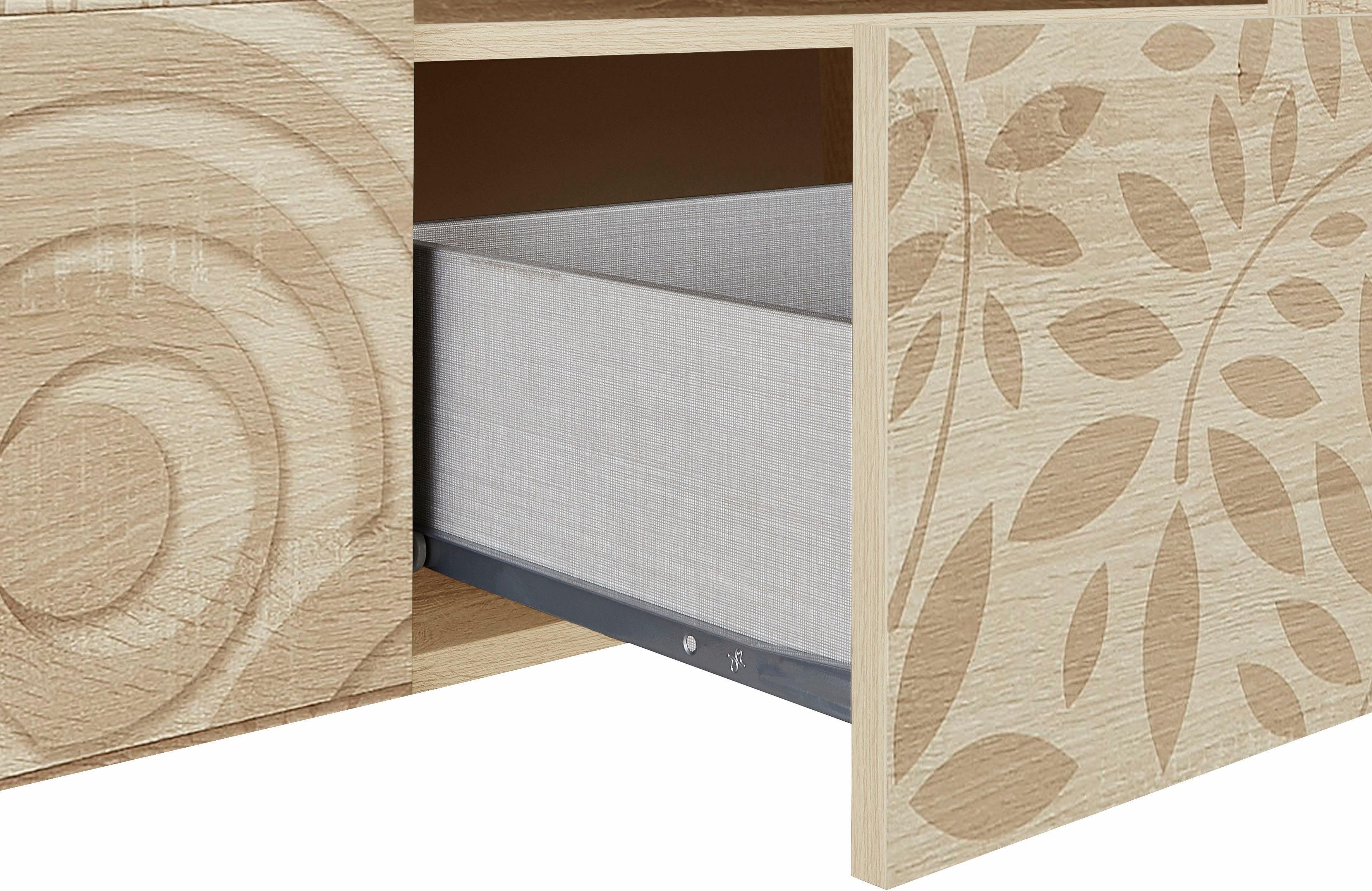 INOSIGN Tv-meubel Miro Breedte 181 cm met decoratieve zeefdruk