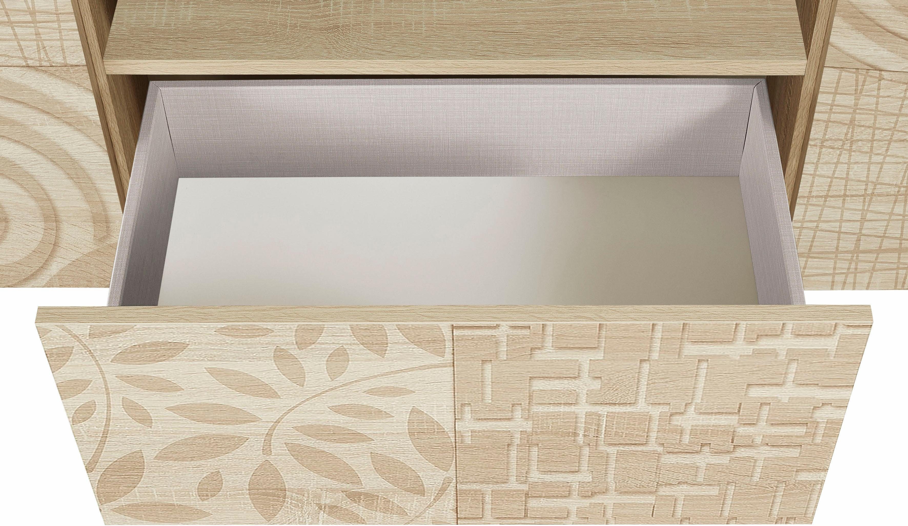 INOSIGN Tv-meubel Miro Breedte 181 cm met decoratieve zeefdruk