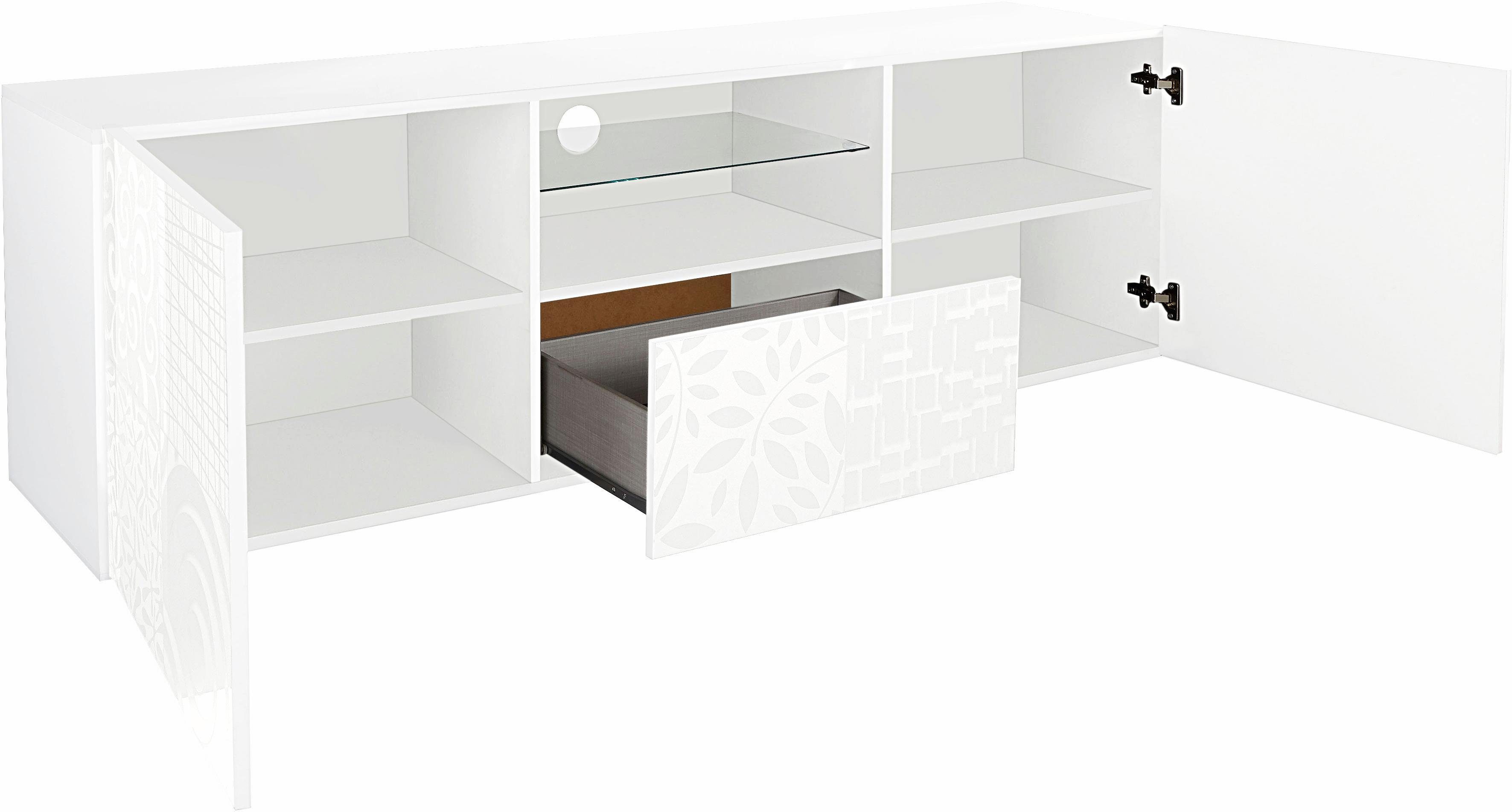 INOSIGN Tv-meubel Miro Breedte 181 cm met decoratieve zeefdruk