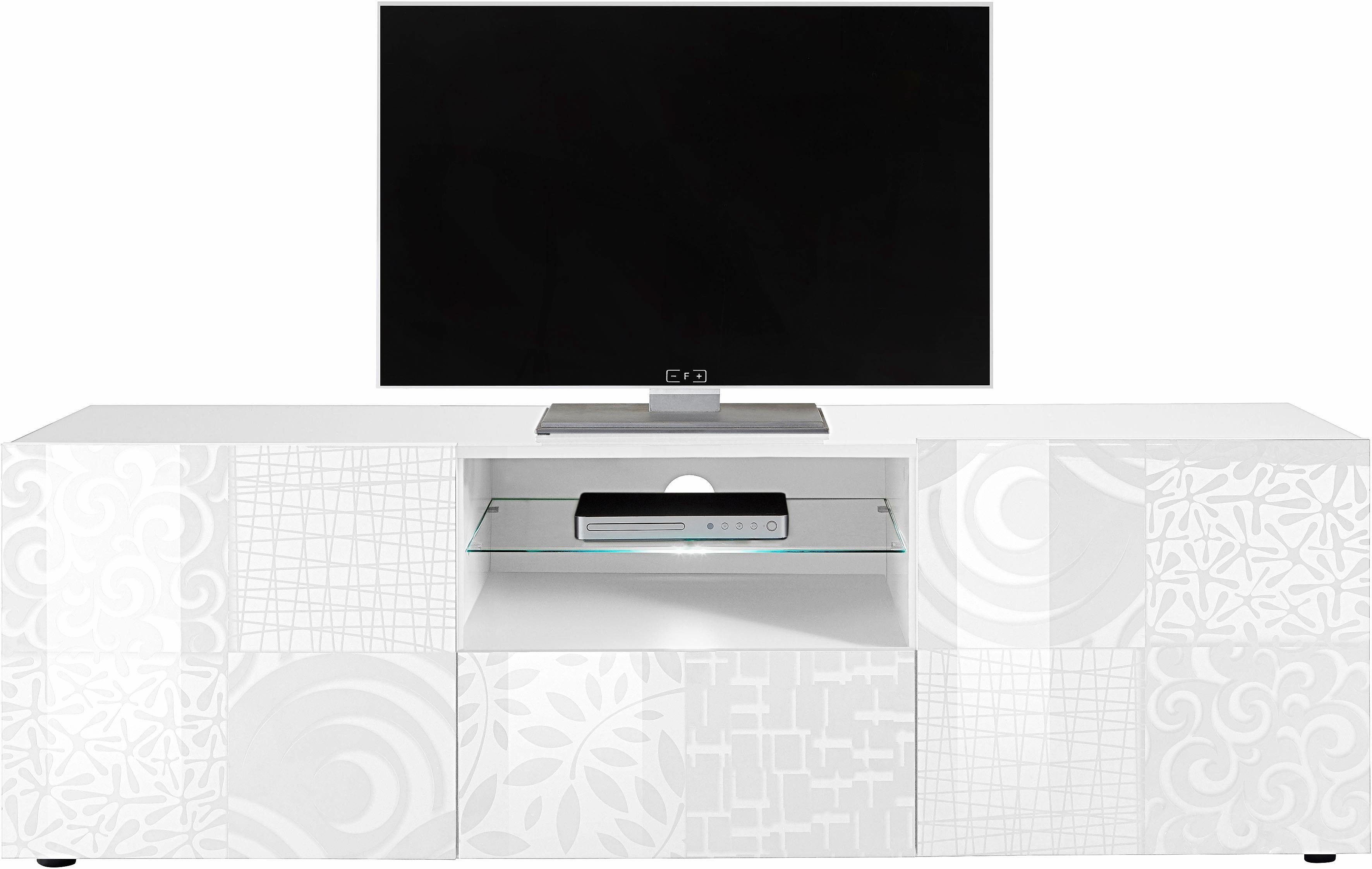 INOSIGN Tv-meubel Miro Breedte 181 cm met decoratieve zeefdruk