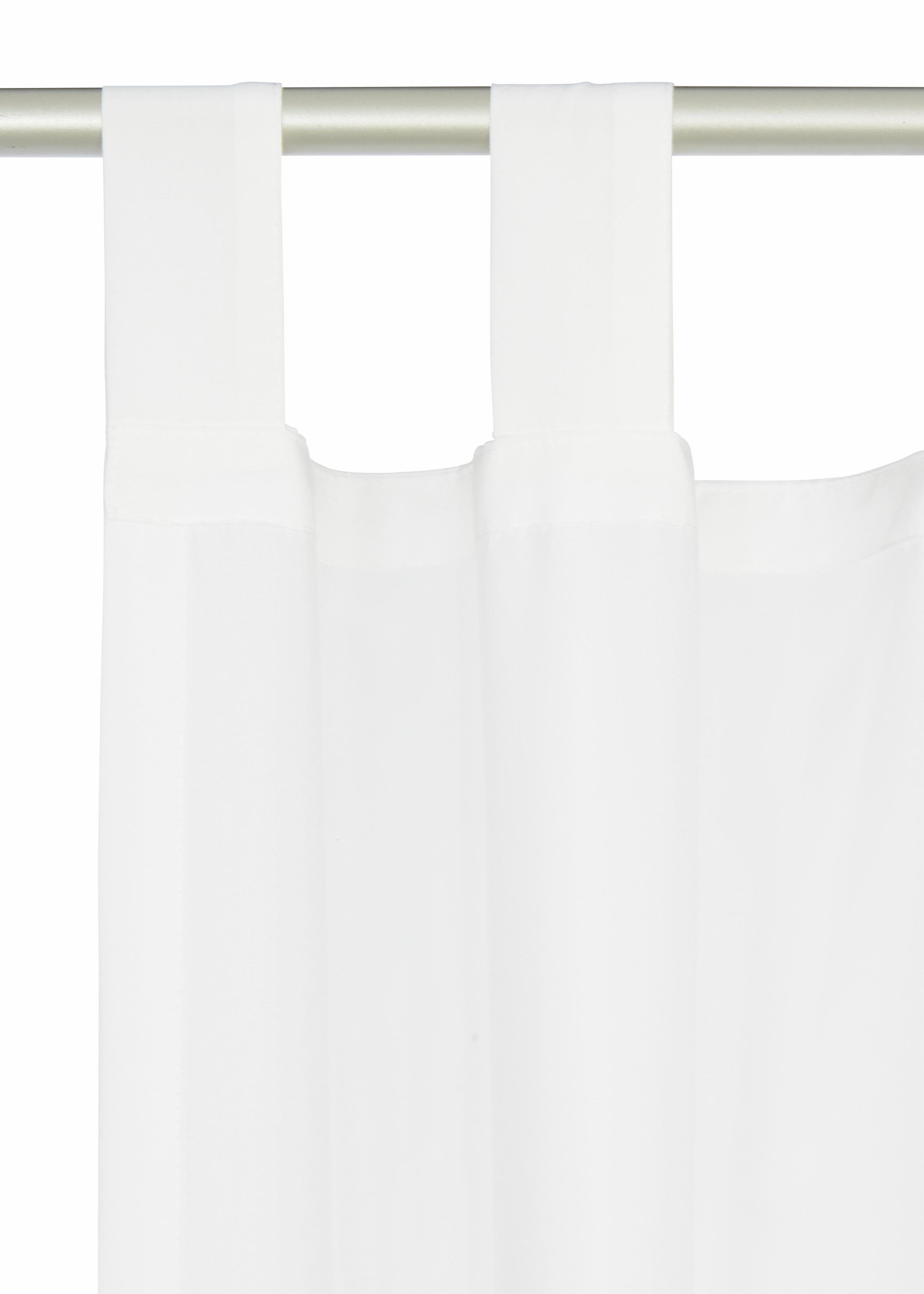 Home affaire Gordijn Parry set van 2, ondoorzichtig, monochroom, basic (2 stuks)