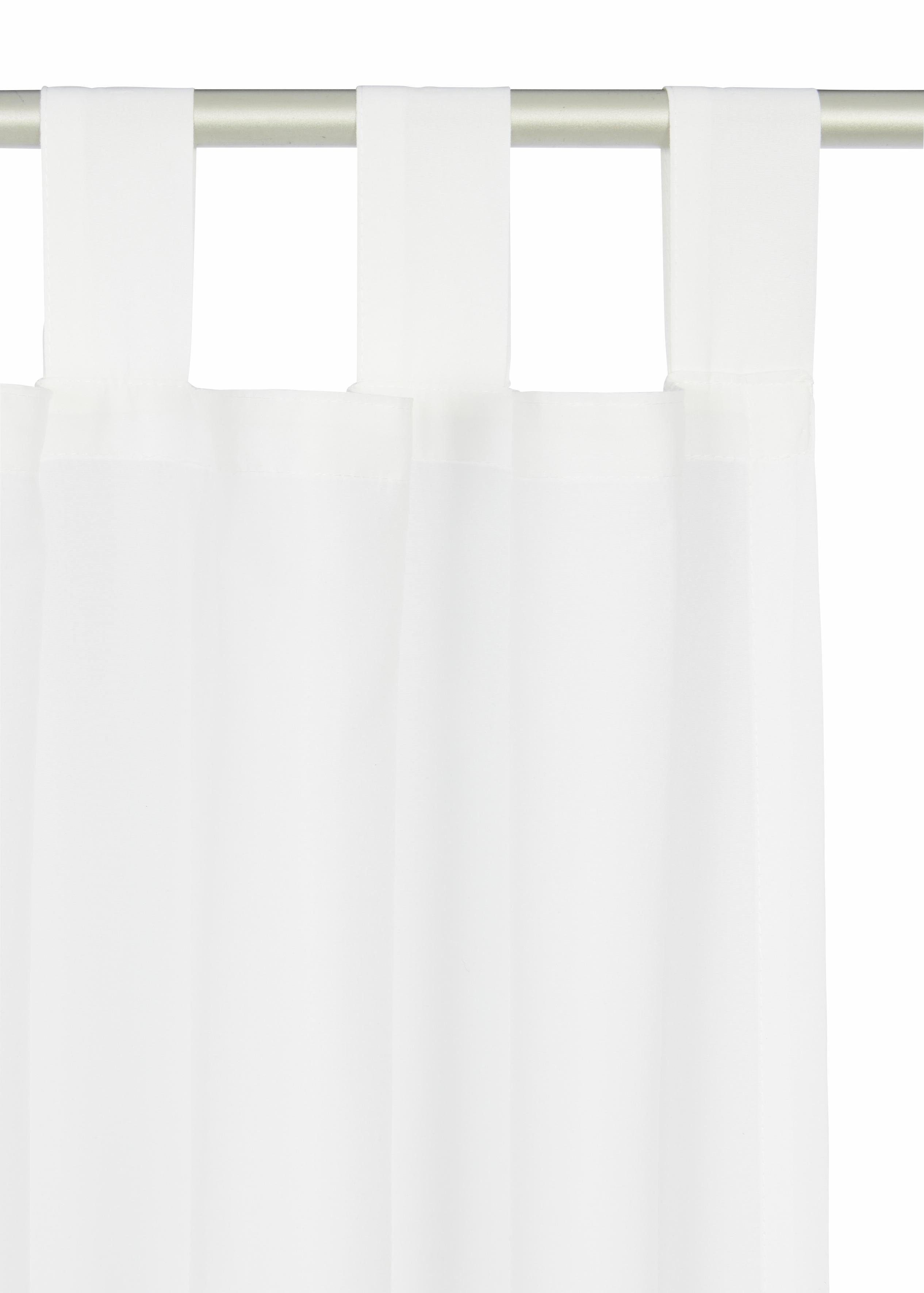 Home affaire Gordijn Parry set van 2, ondoorzichtig, monochroom, basic (2 stuks)